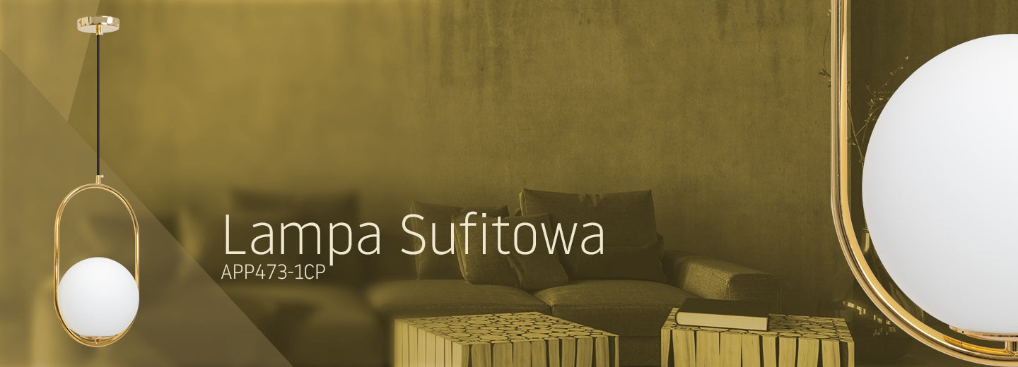 Lampa Sufitowa Wisząca Szklana Kula APP473-1CP Biała  9