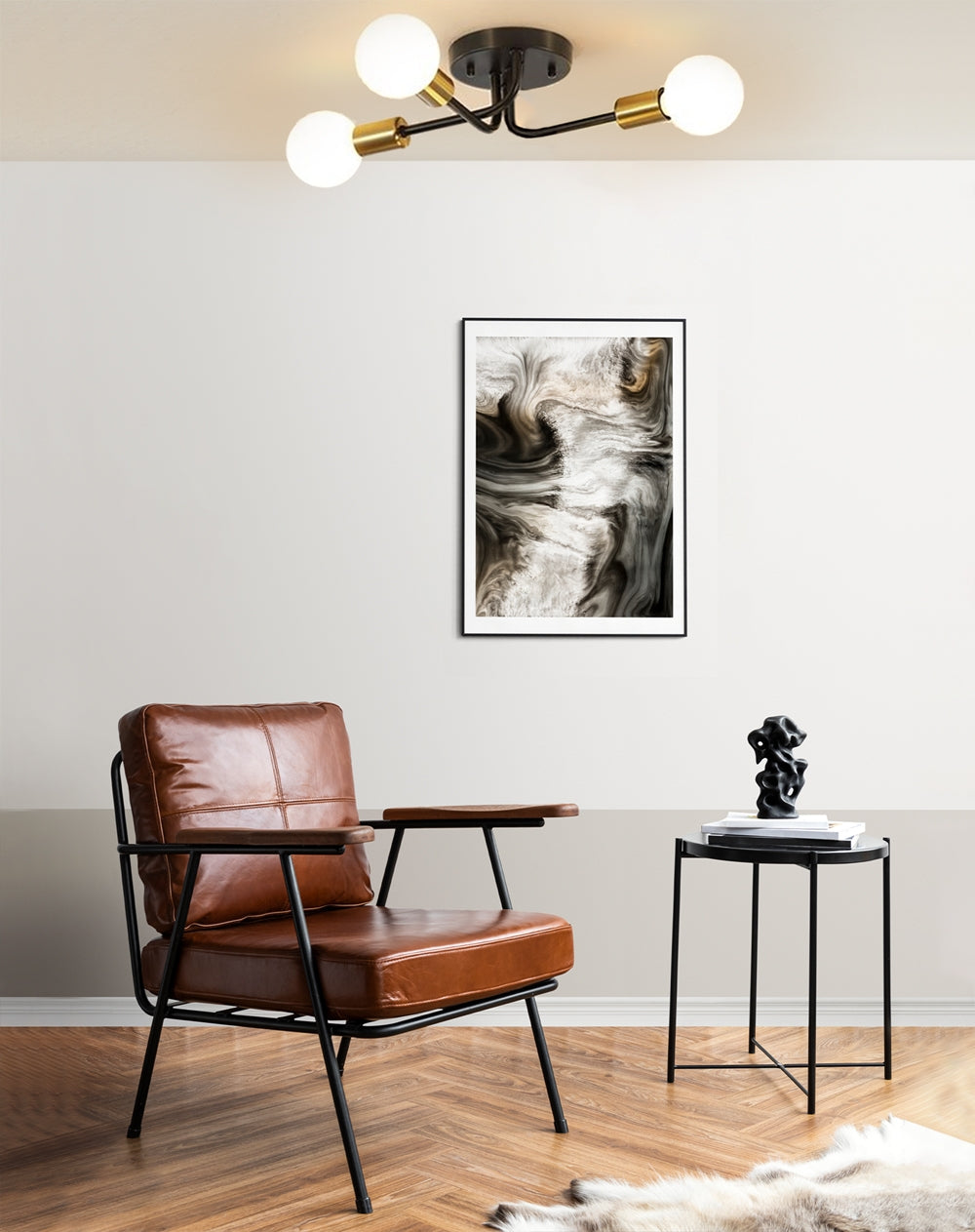 Lampa Wisząca APP1117-3C Czarno Złota  3