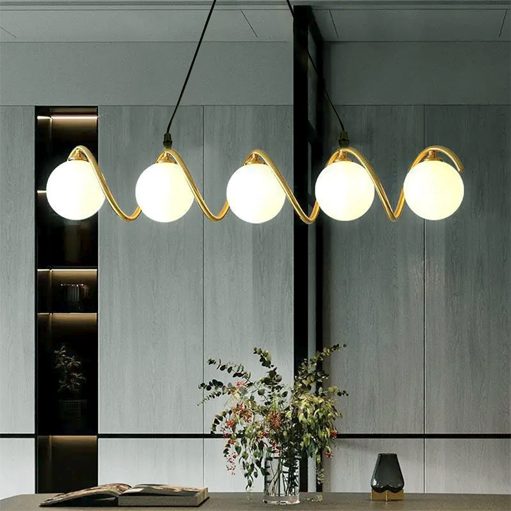 Lampa Sufitowa Wisząca Gold APP1780-5CP  5