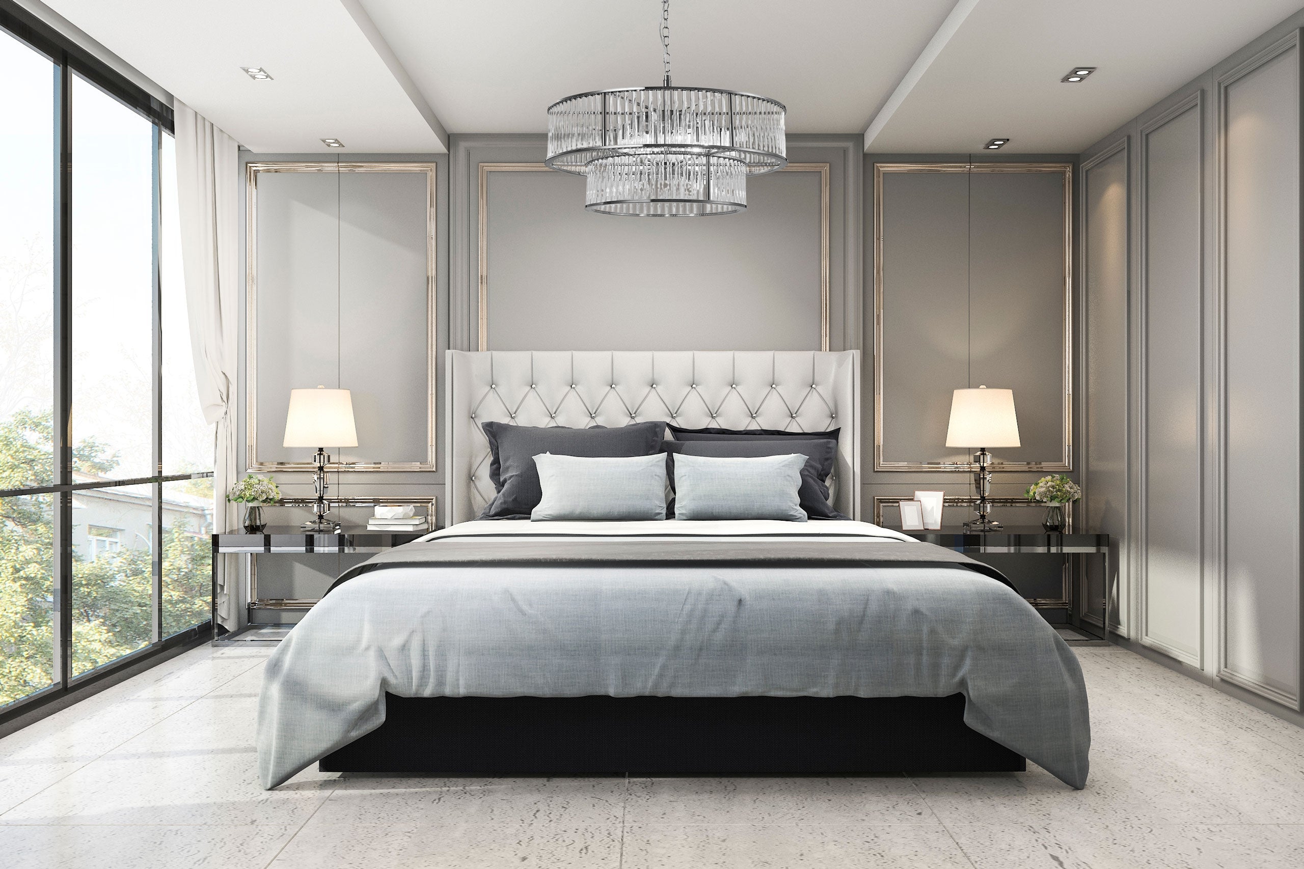 Lampa Kryształowa Wisząca APP1563-8CP Chrom  3