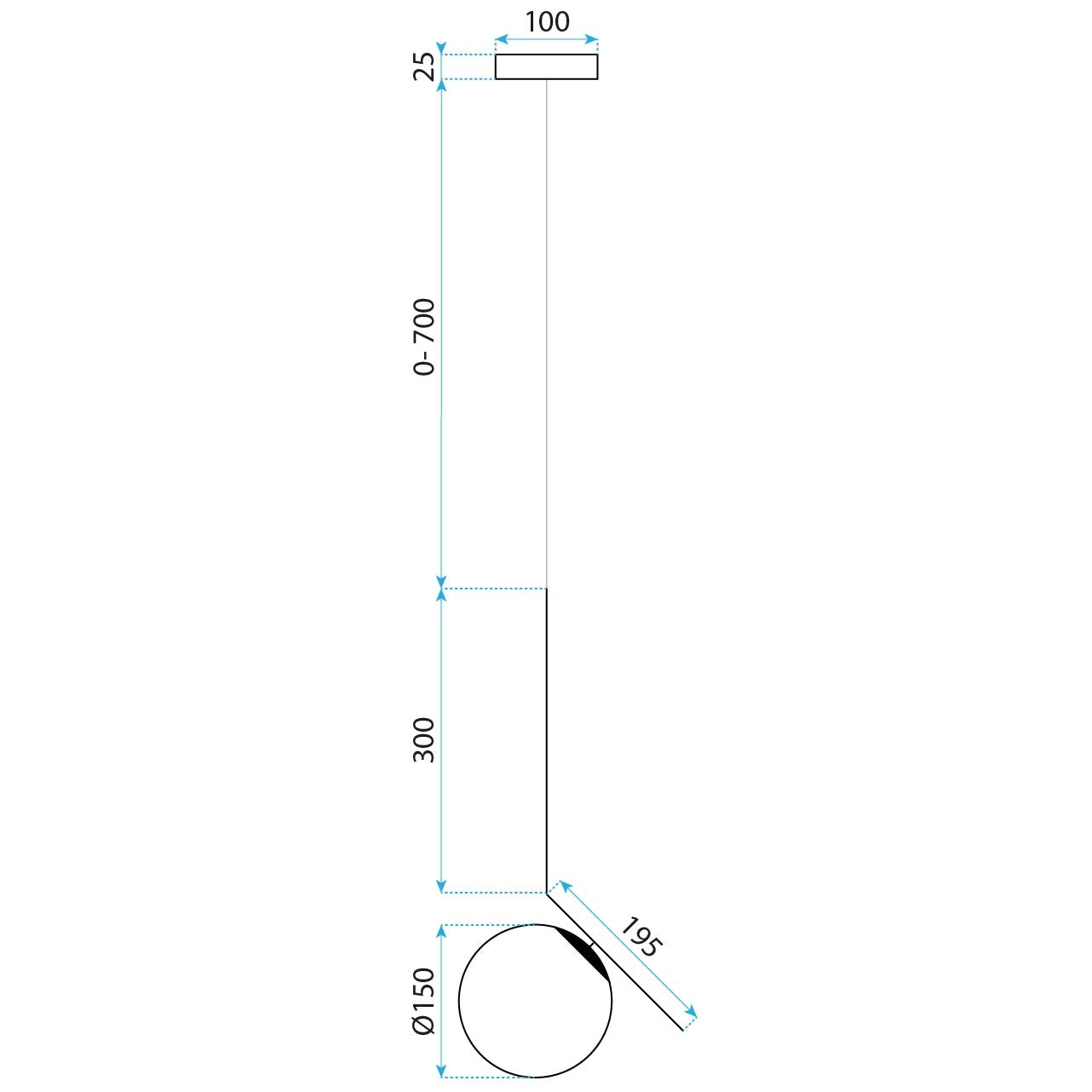 Lampa Sufitowa Wisząca Szklana Kula G106-1w Złota Biała  12