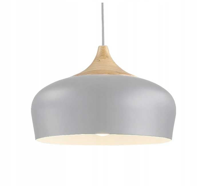 Lampa Sufitowa Wisząca Pojedyncza Bari Szara  5