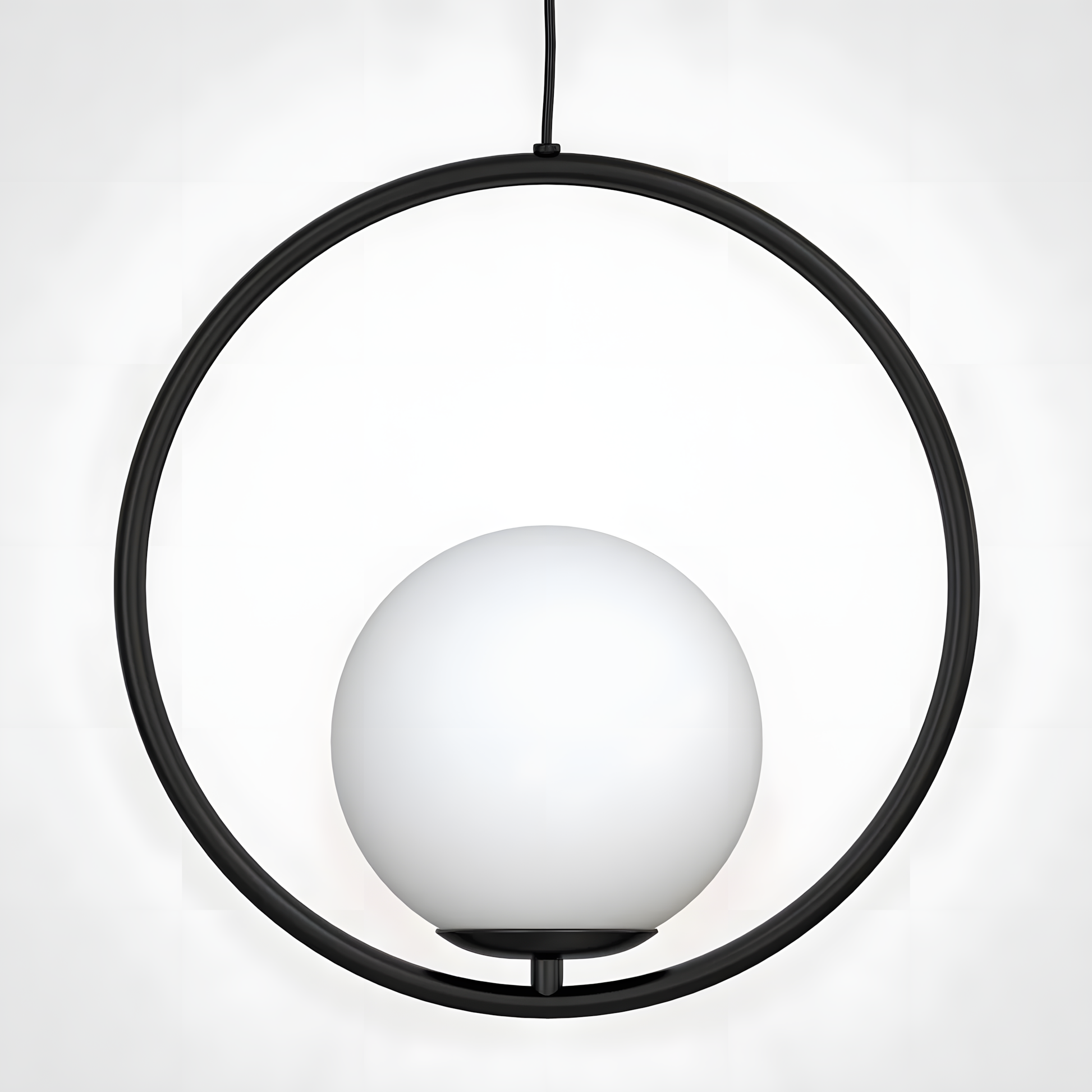 Lampa Sufitowa Wisząca Szklana Kula G110-1w Czarna  2