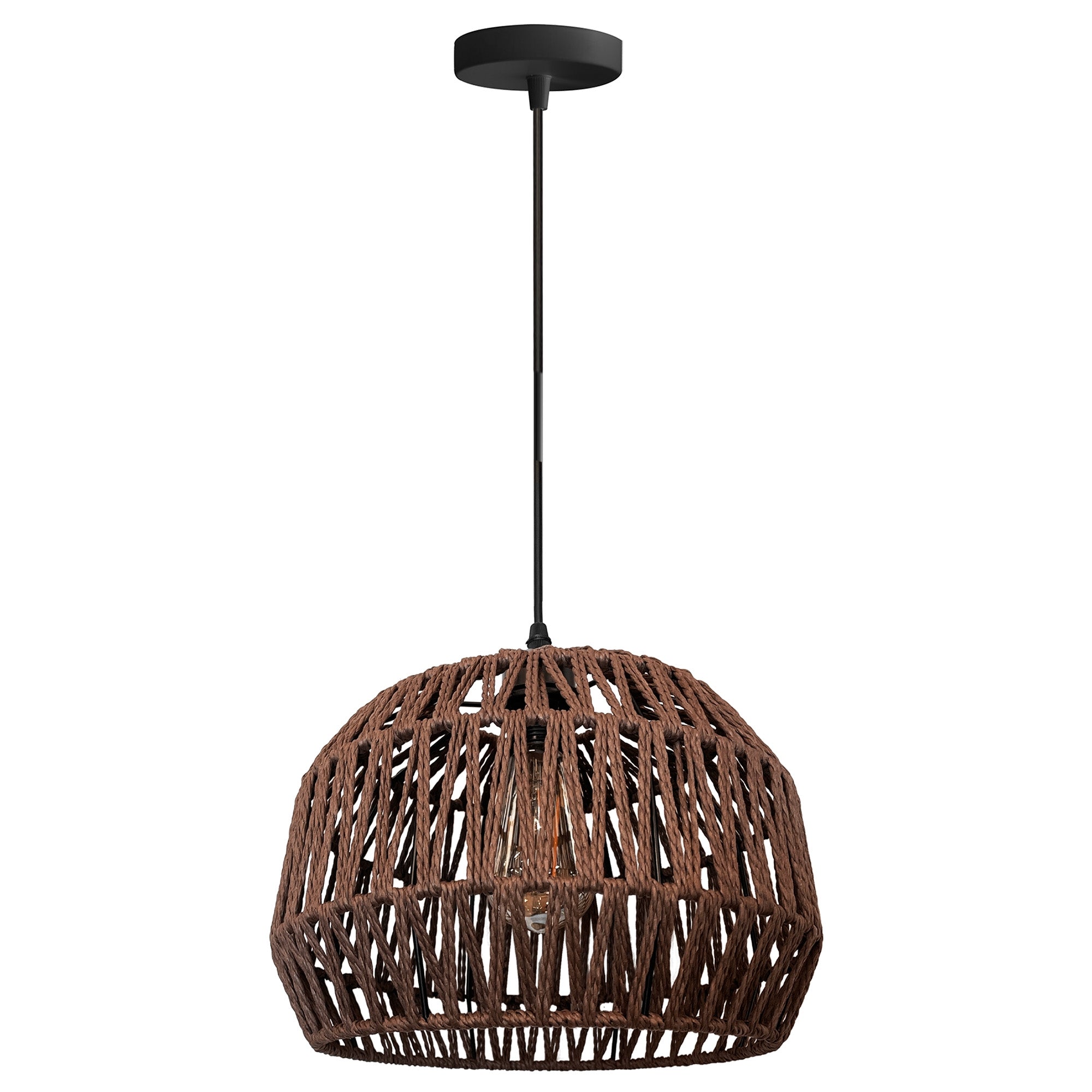 Lampa Wisząca Boho APP1292-1CP Brązowa  5