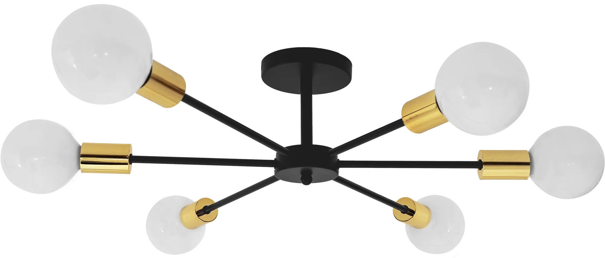 Lampa Pająk 6 APP501-6C Czarna  1