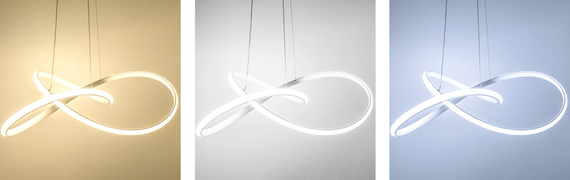 Lampa Sufitowa Wisząca Ring Nowoczesna Led + Pilot App396-cp Biała  6