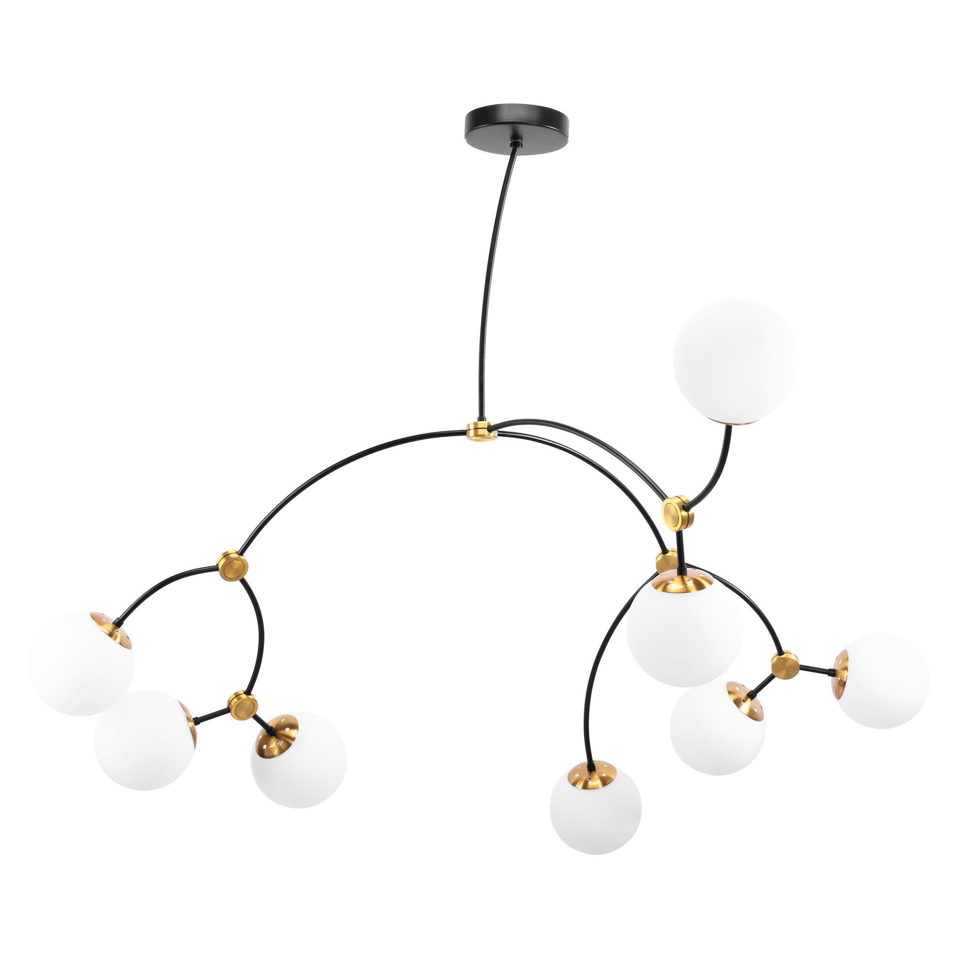 Lampa Wisząca Sufitowa Czarny Mat APP1673-8CP  3