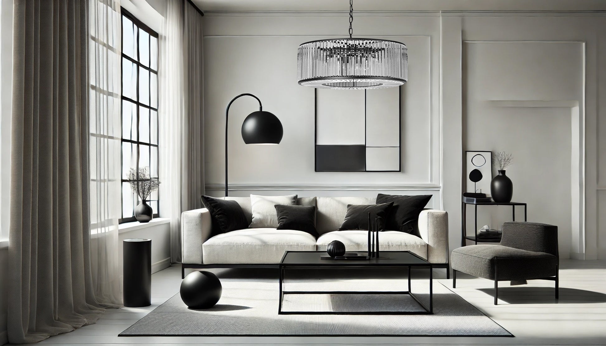 Lampa Kryształowa Wisząca APP1651-6CP Black  2