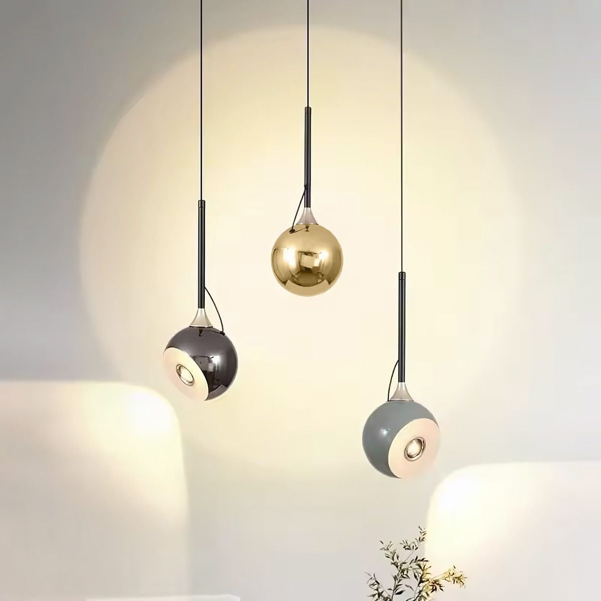 Lampa Sufitowa Wisząca Led G086-1cp Złota  6