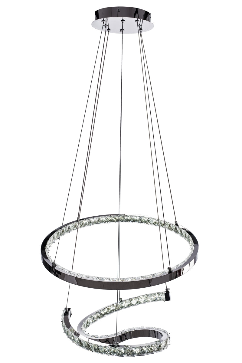 Lampa Kryształowa Wisząca Ring Led APP773-2CP  7