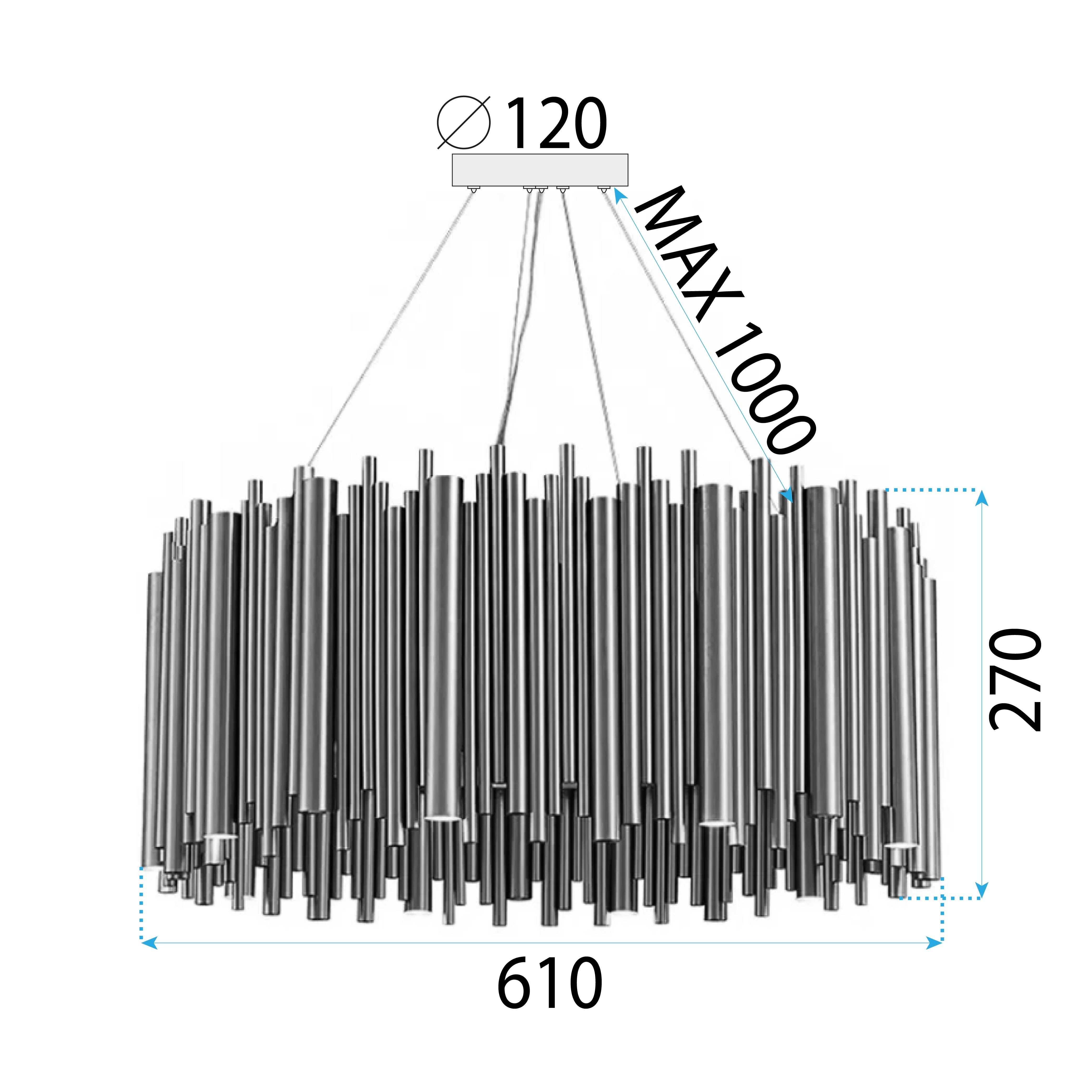 Lampa Sufitowa Złota APP1560-12CP  7