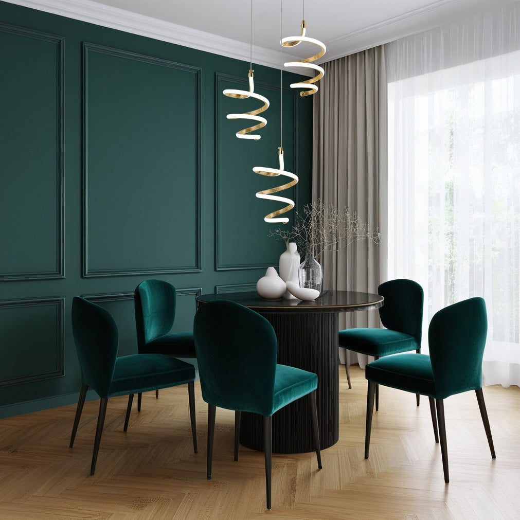 Lampa Wisząca Led G075-3cpr Złota  5