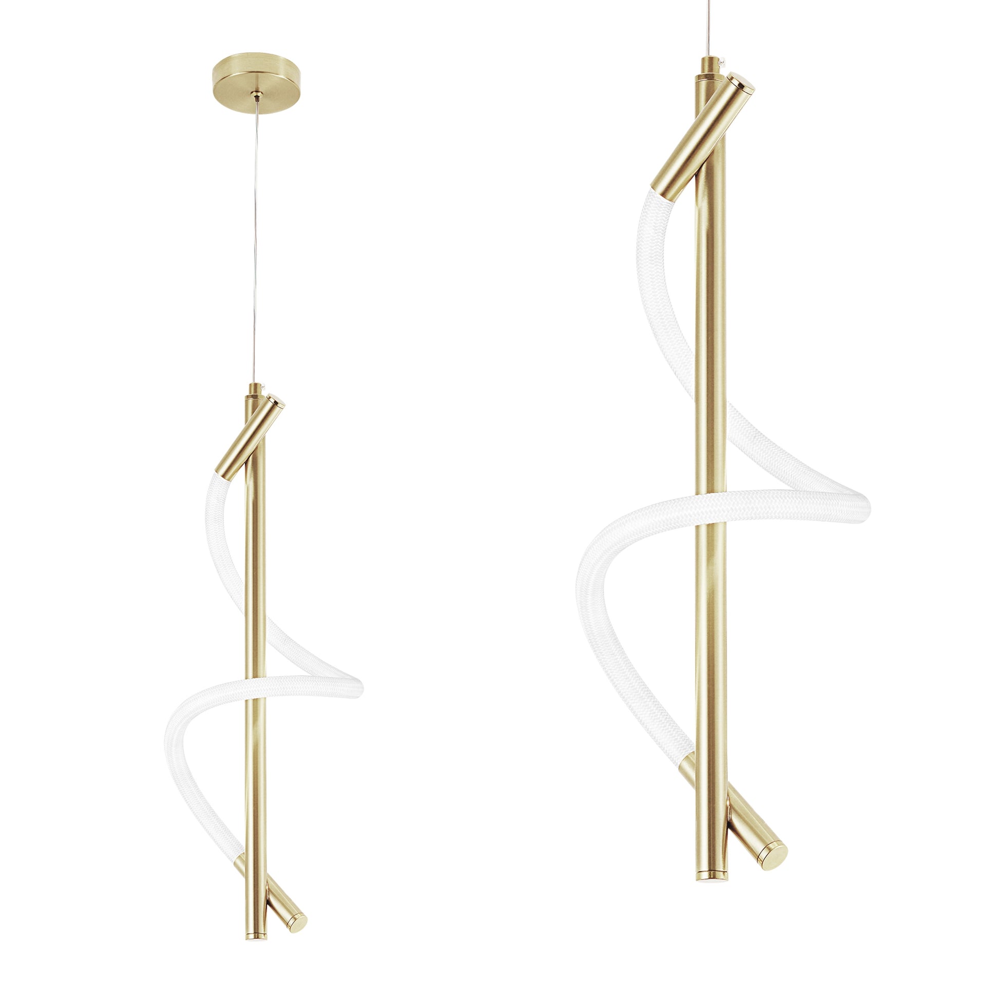 Lampa Wisząca Led G015-cp Złota  1