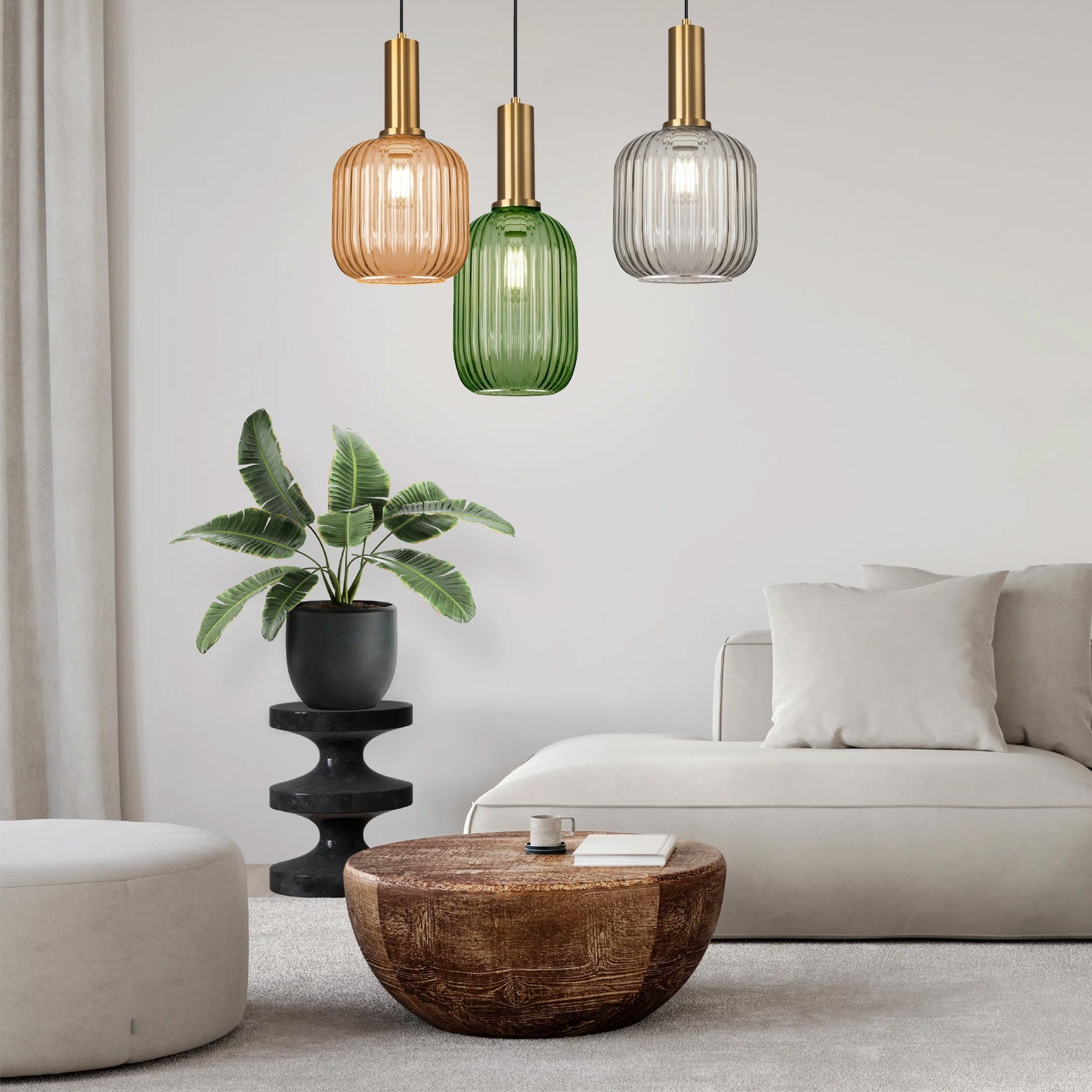 Lampa Sufitowa Wisząca Szklana APP462-1CP Zielona  6