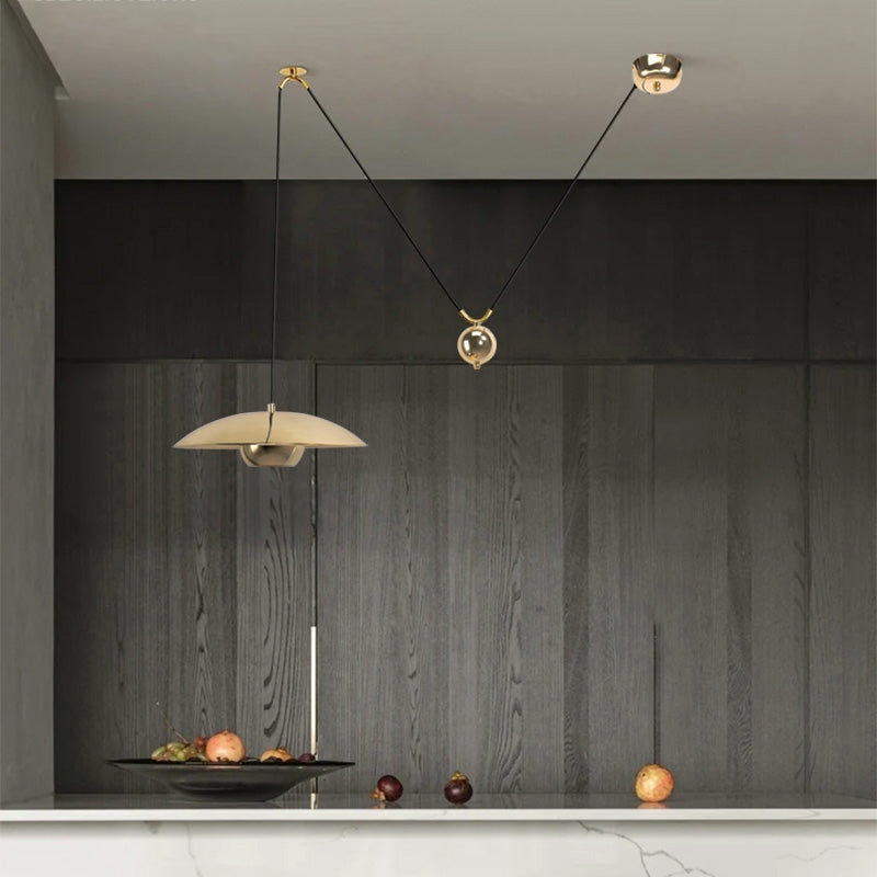 Lampa Sufitowa Wisząca APP1451-1CP Złota  2