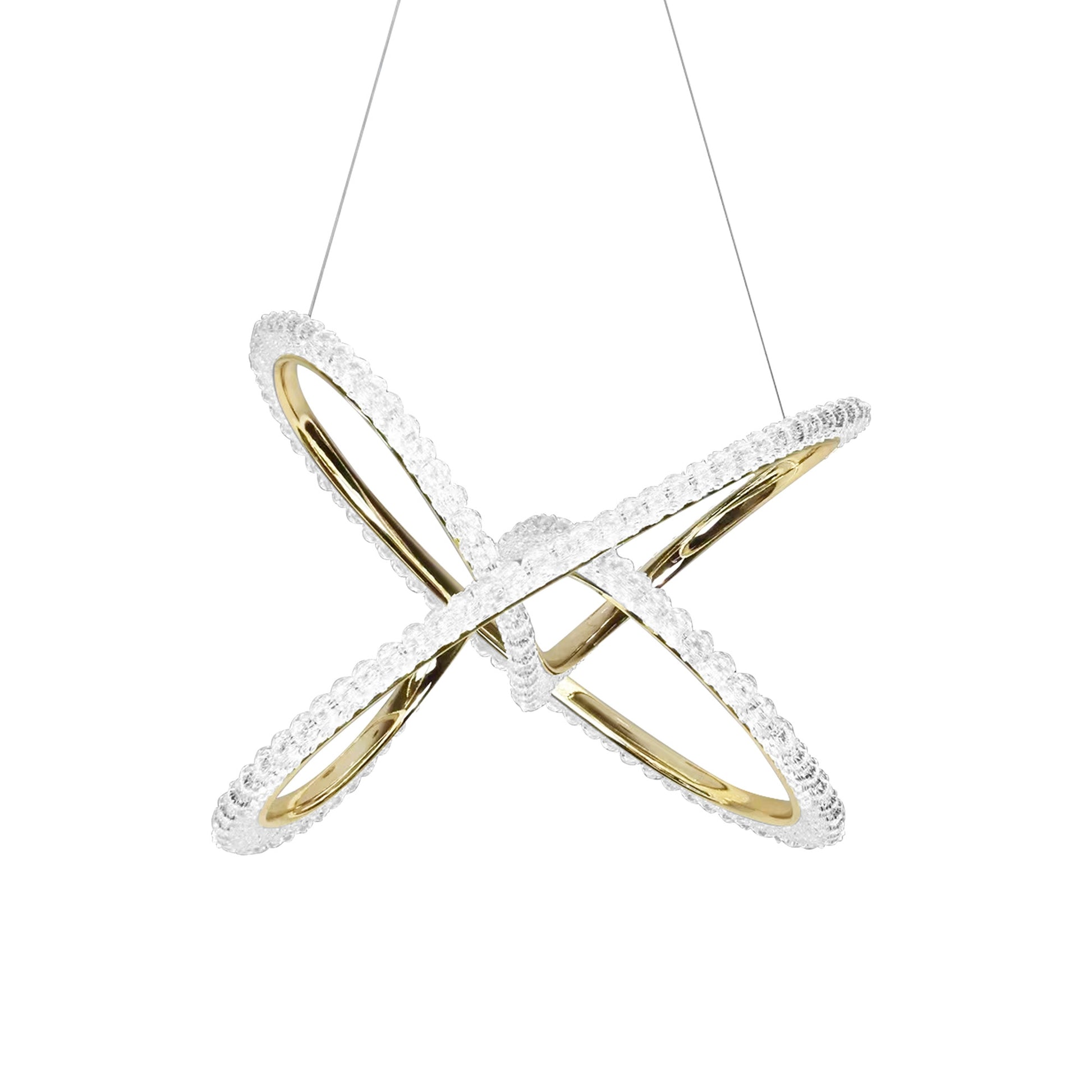 Lampa Wisząca Led G035-cp Złota  3