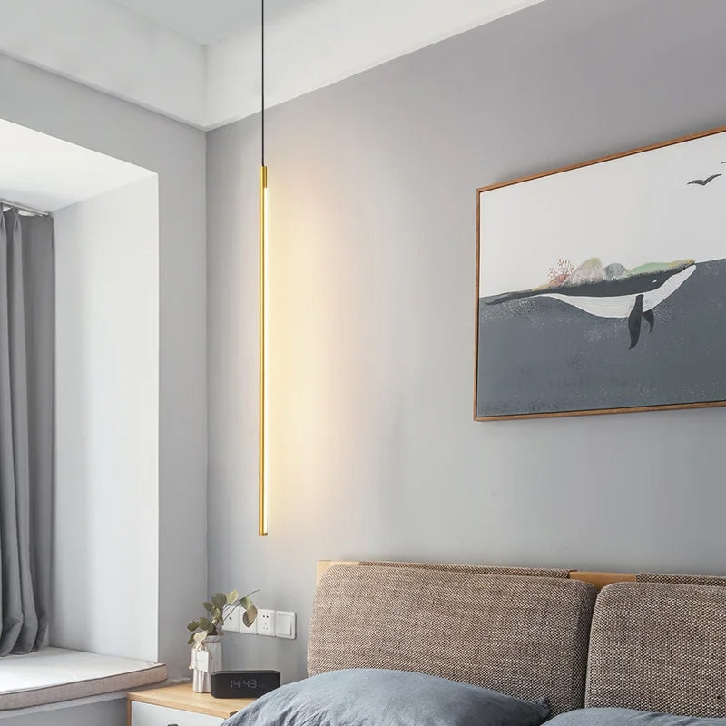 Lampa Sufitowa Wisząca Led App1414-c Gold 100cm  2