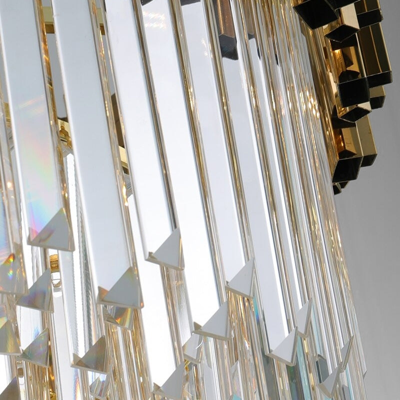 Kryształowa Lampa Sufitowa 312355 Złota  3