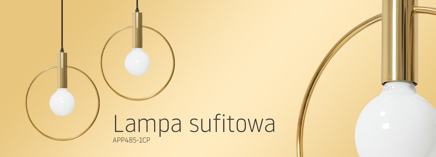 Lampa Sufitowa Wisząca APP485-1CP Złota  8