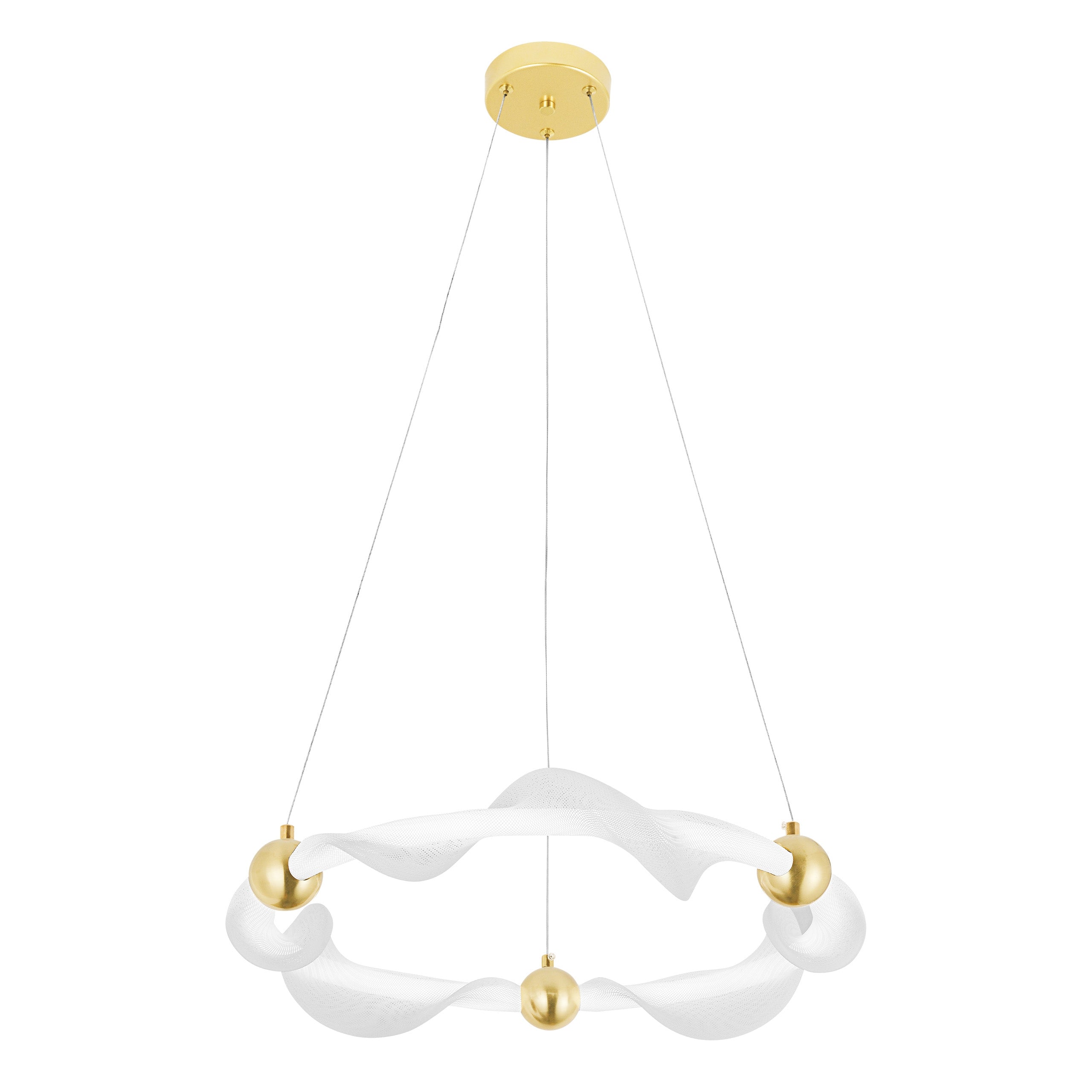 Lampa Wisząca Led G010-cp Biały/złoty  1