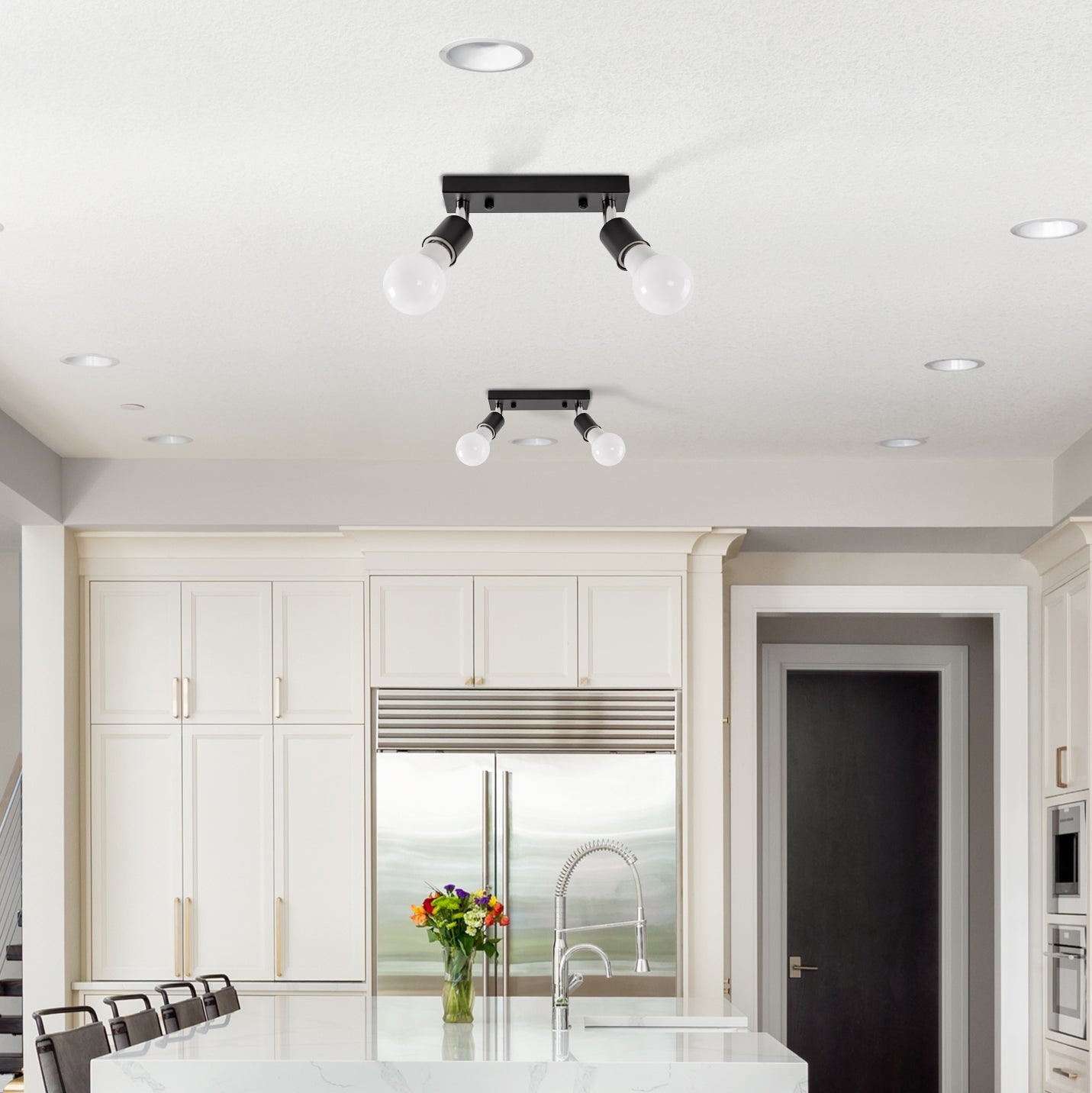 Lampa Sufitowa Reflektor Plafon APP696-2C Czarna  6