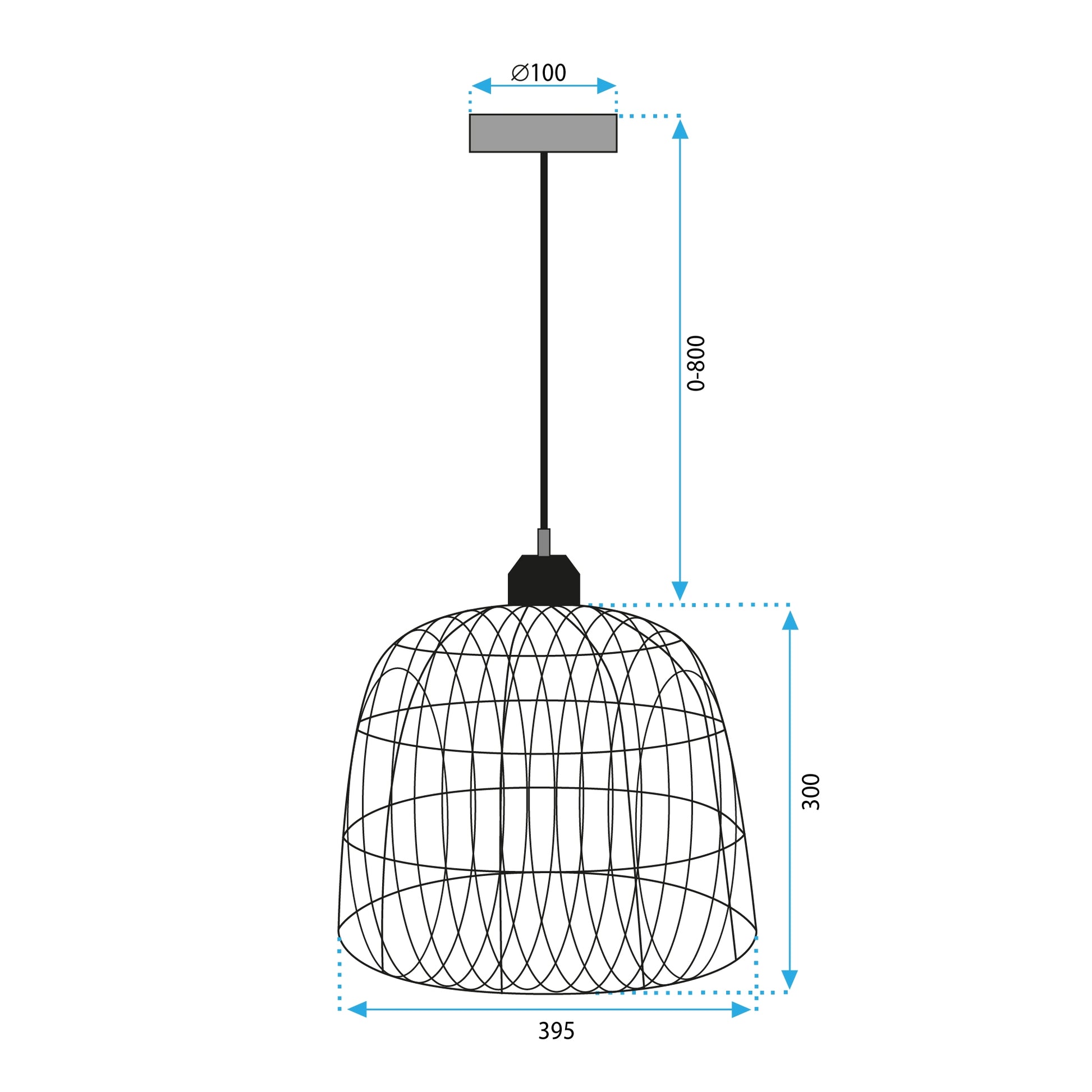 Lampa Sufitowa Wisząca Natural Boho APP1352-1CP 40 Cm  8