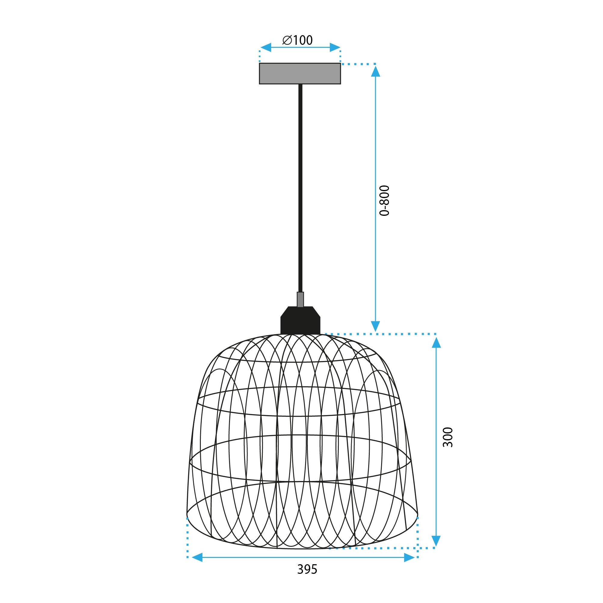 Lampa Sufitowa Wisząca Natural Boho APP1352-1CP 40 Cm  8