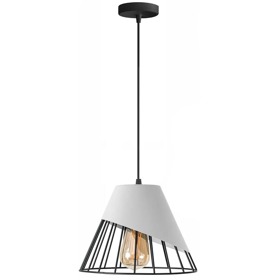 Lampa Sufitowa Wisząca Klosz Metal APP228-1CP Biała  2