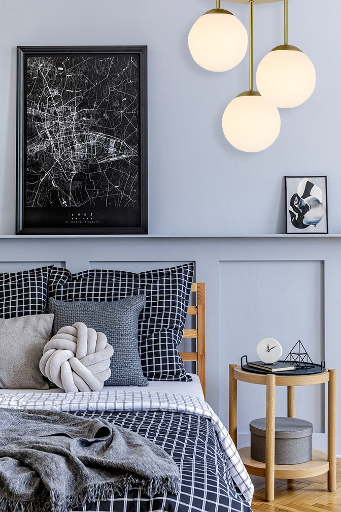 Lampa Sufitowa Wisząca APP1817-3CPR Gold  4