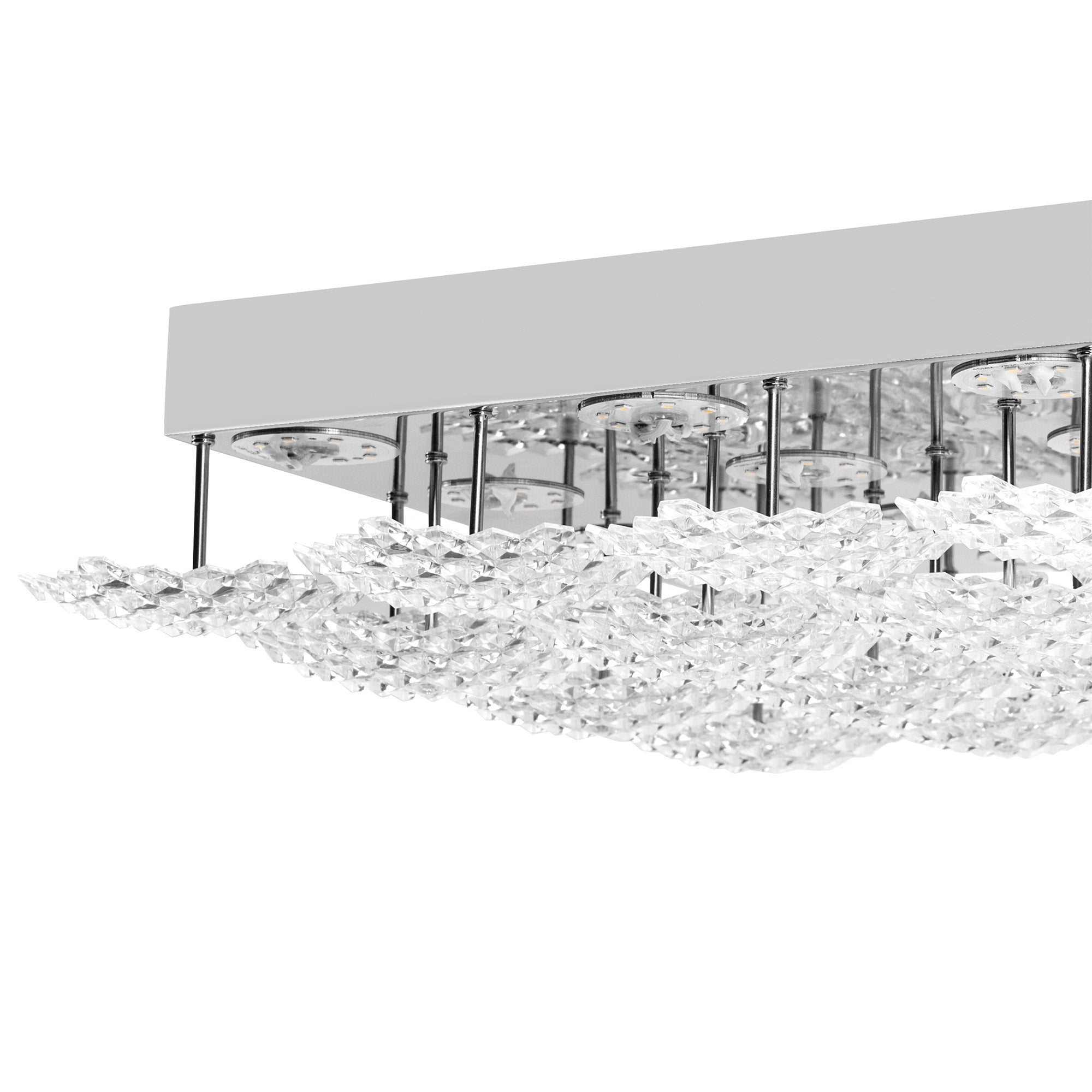 Plafon Led Kryształowy Ms015-c Chrome  4
