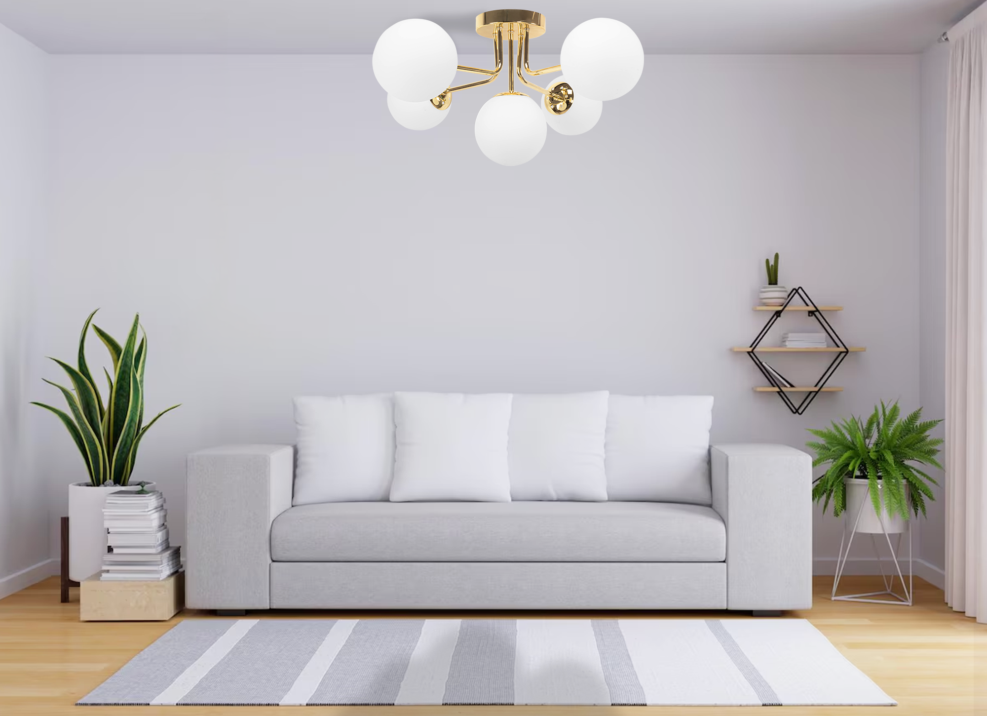 Lampa Sufitowa Złota APP1575-5C  5