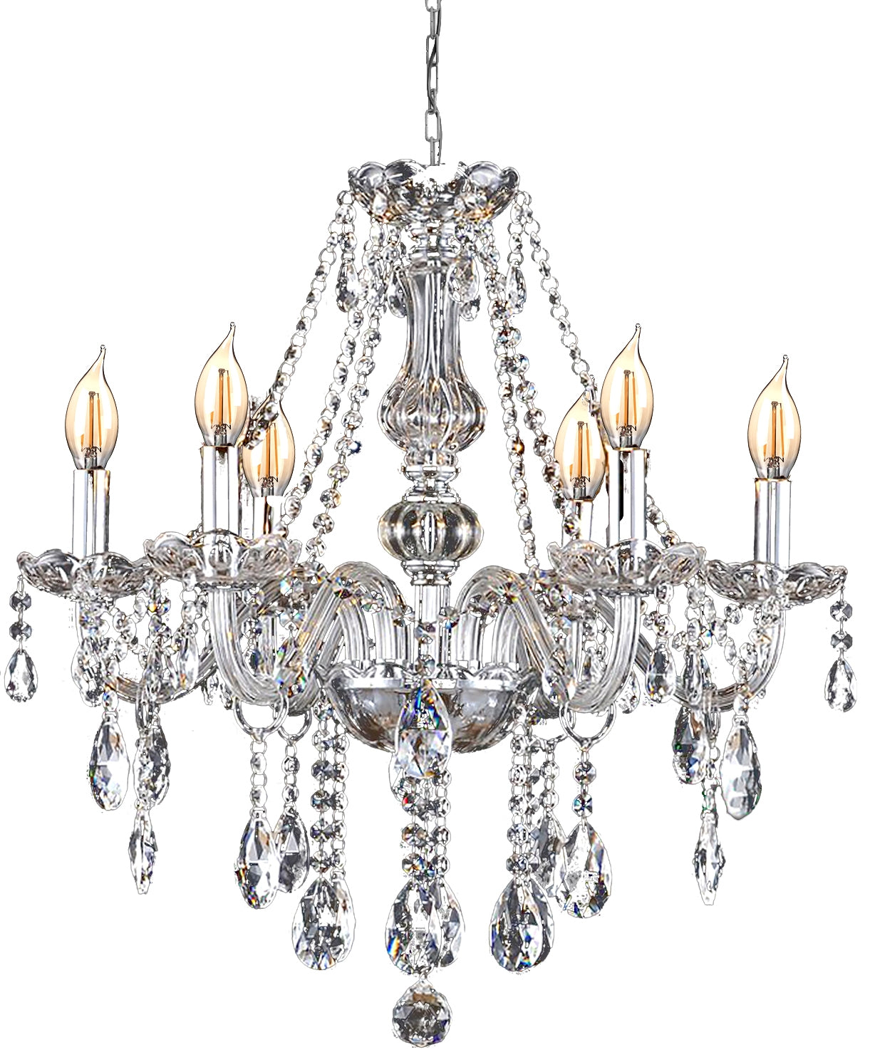 Lampa Kryształowa Żyrandol 392183  1