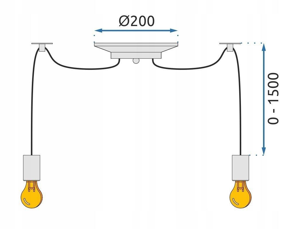 Lampa Spider Rope 6  8