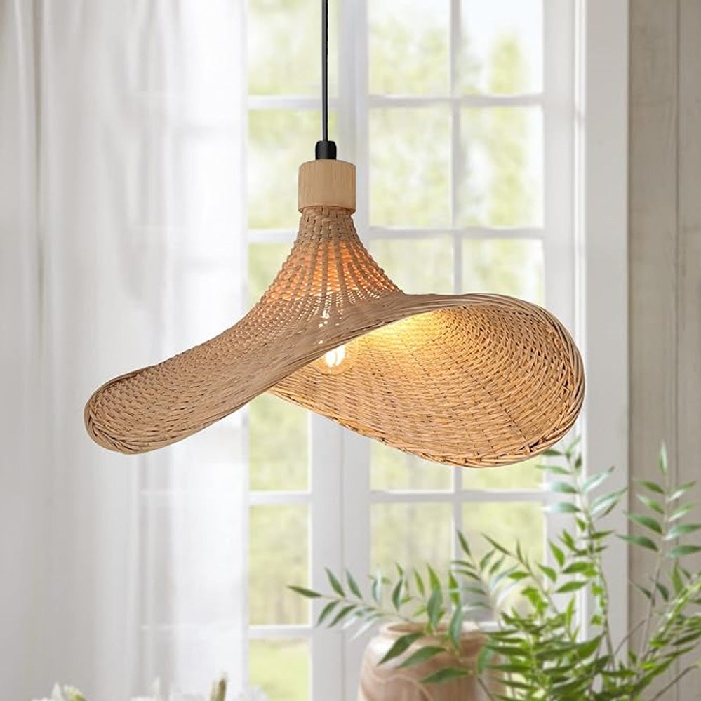 Lampa Wisząca Bambusowa APP1642-1CP 30cm  9