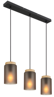 Lampa Sufitowa Wisząca APP1812-3CP Frosted Grey  1