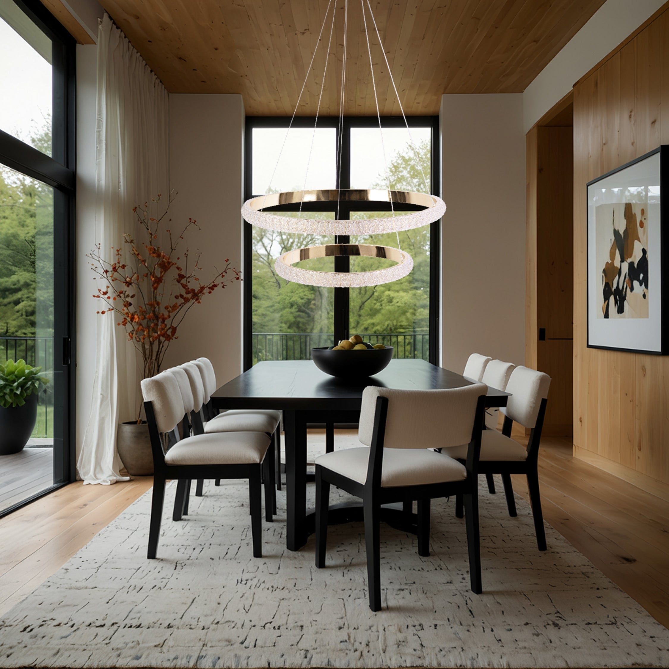 Lampa Wisząca Led G045-2cp Gold  2