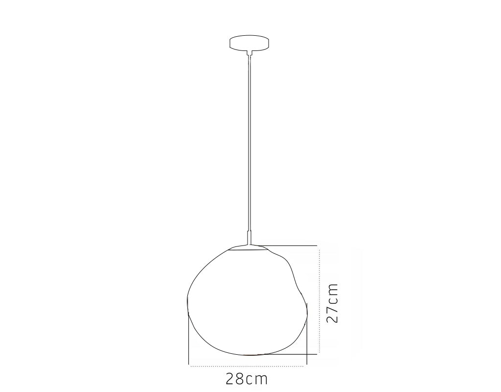 Lampa Sufitowa Wisząca Szklana APP331-1CP Złota  9