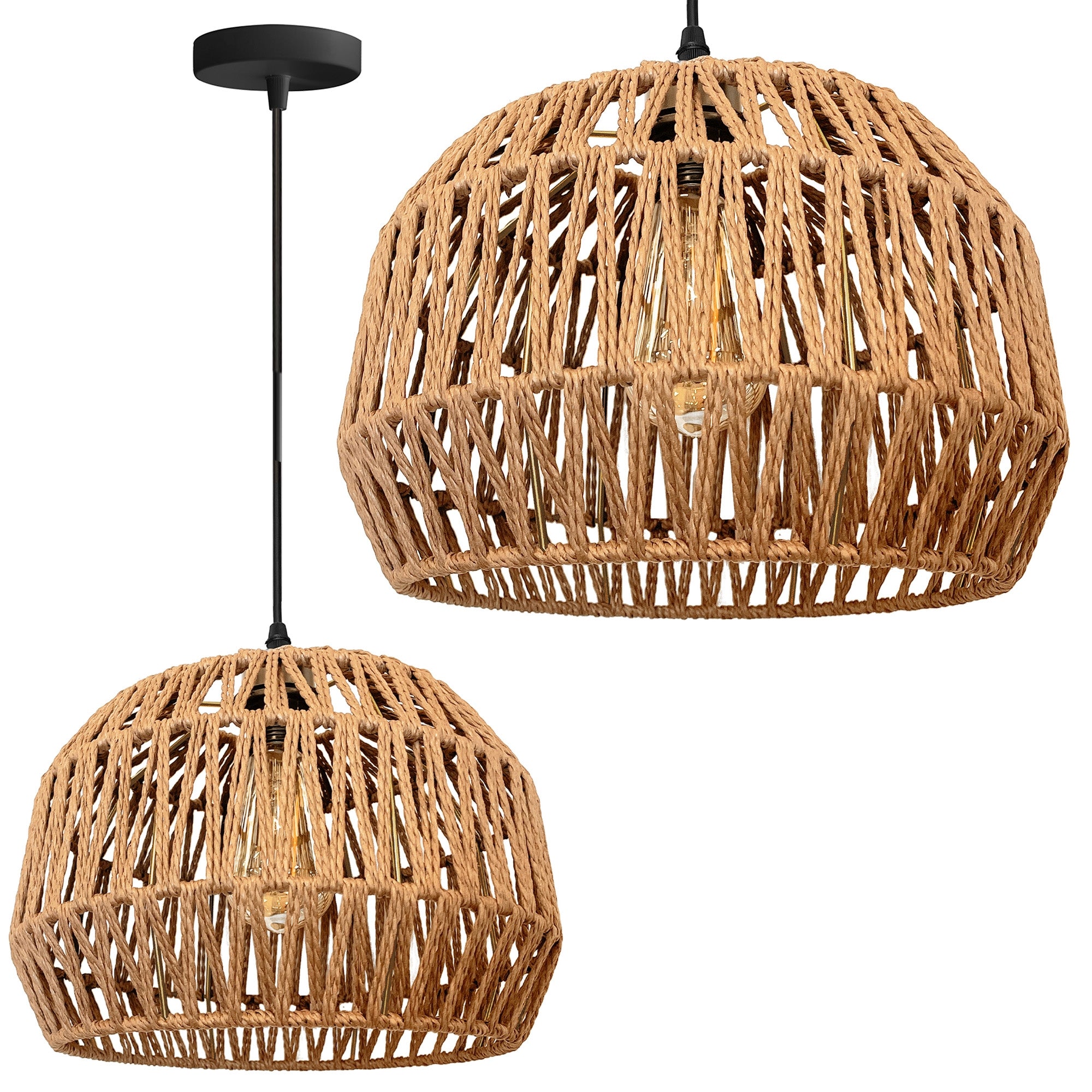 Lampa Wisząca Boho APP1291-1CP Beż  1