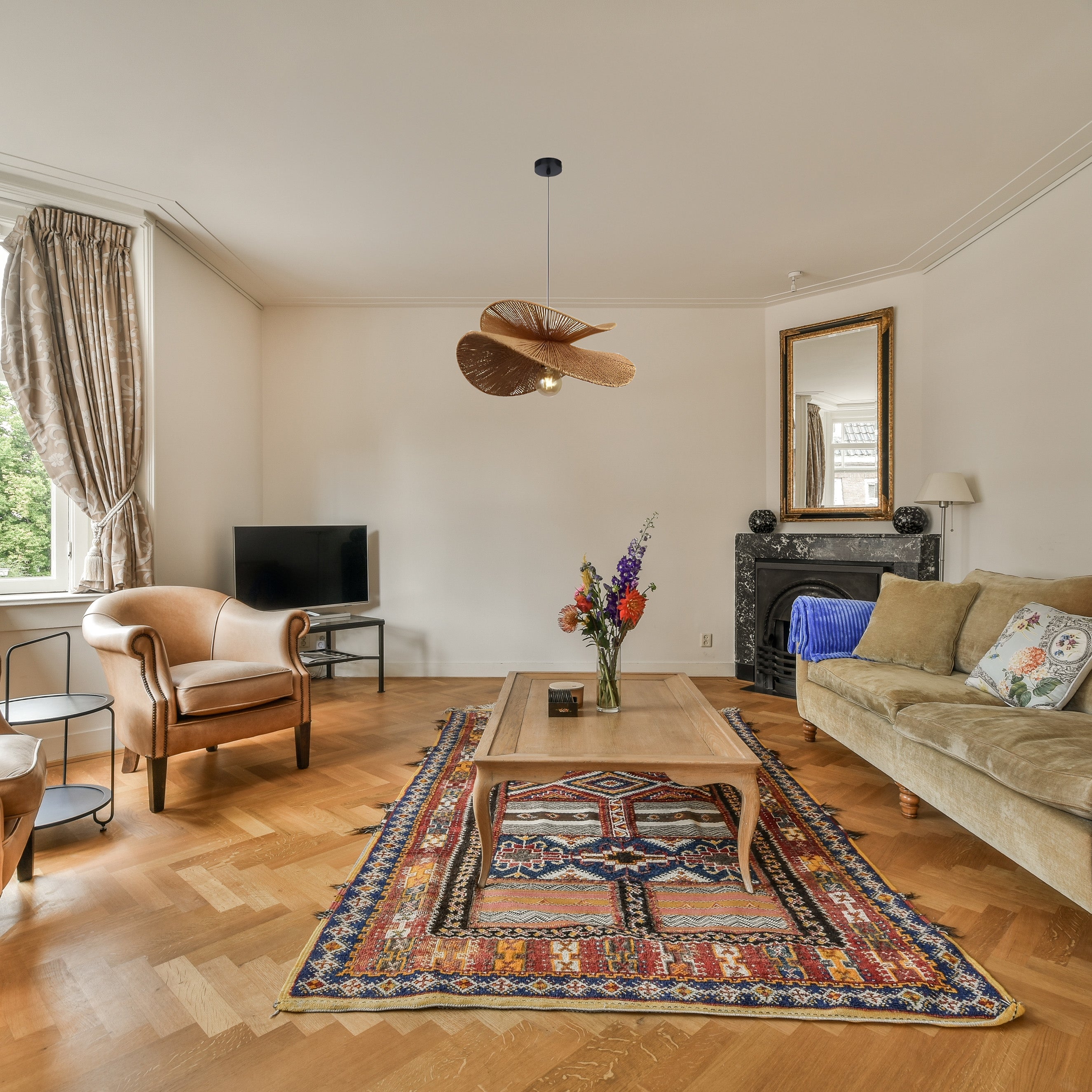 Lampa Sufitowa APP1828-1CP Nature Black  2