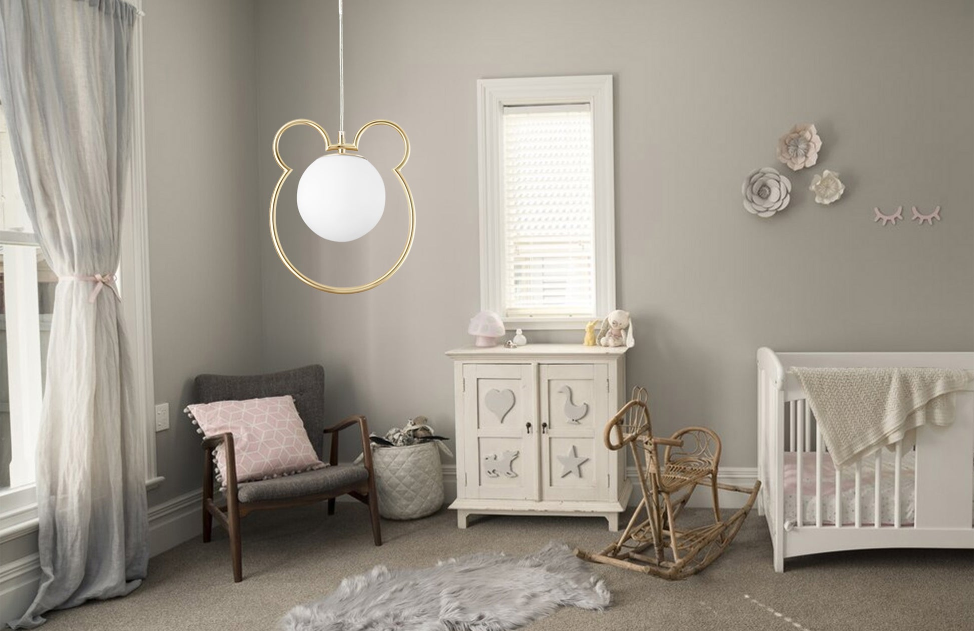 Lampa Sufitowa Wisząca Gold G105-1w  4