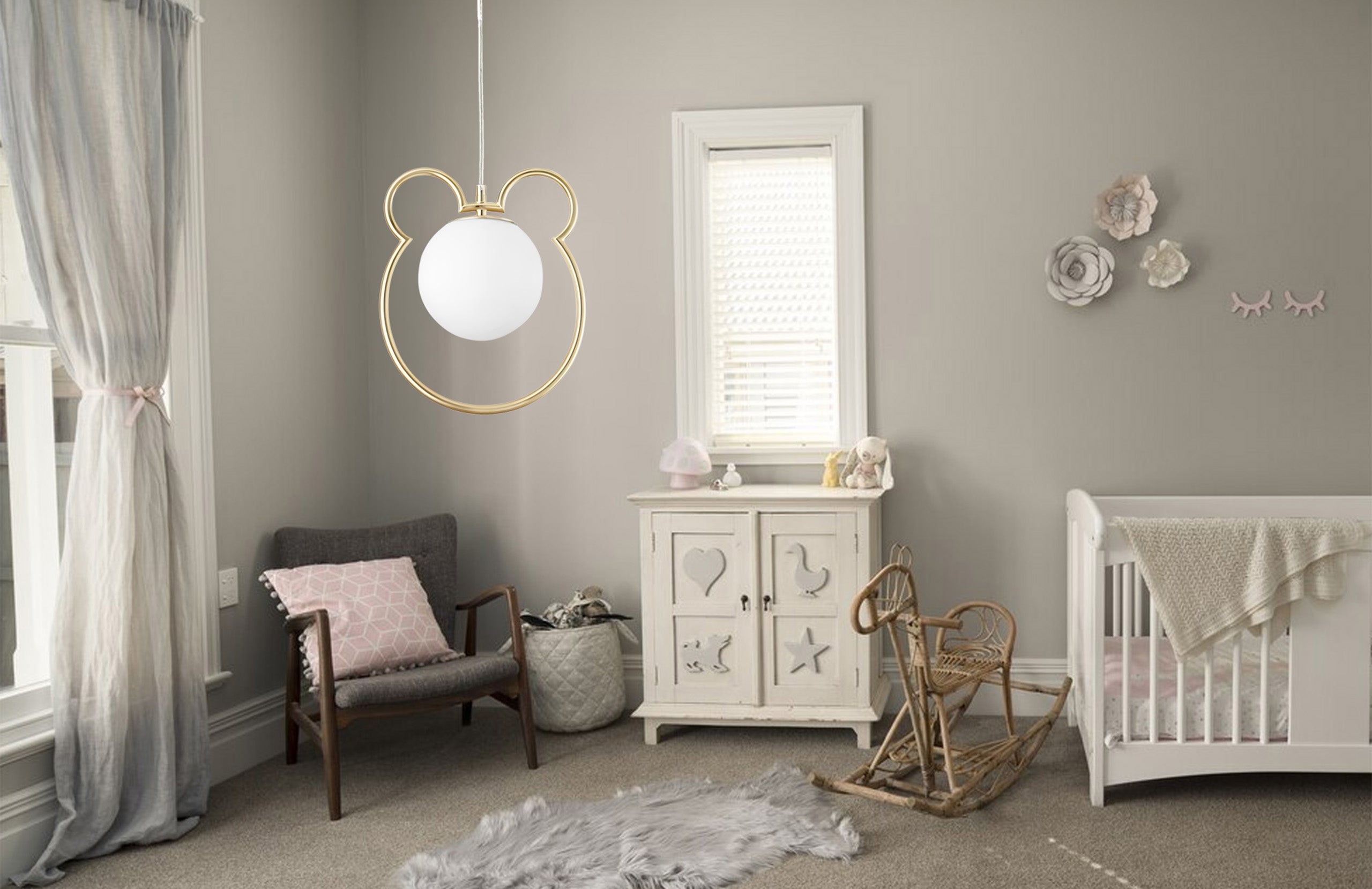 Lampa Sufitowa Wisząca Gold G105-1w  4