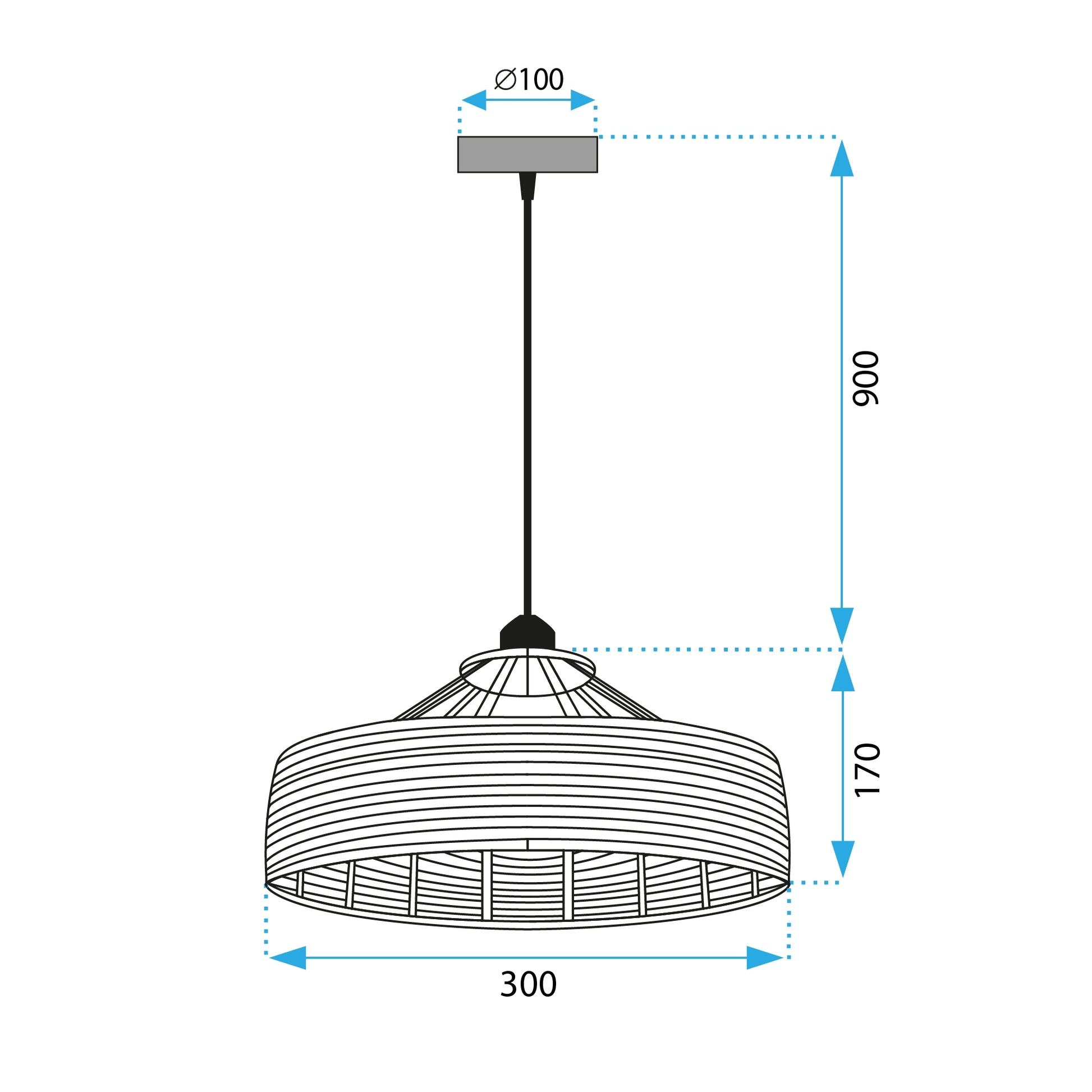 Lampa Wisząca Boho APP1317-1CP  7