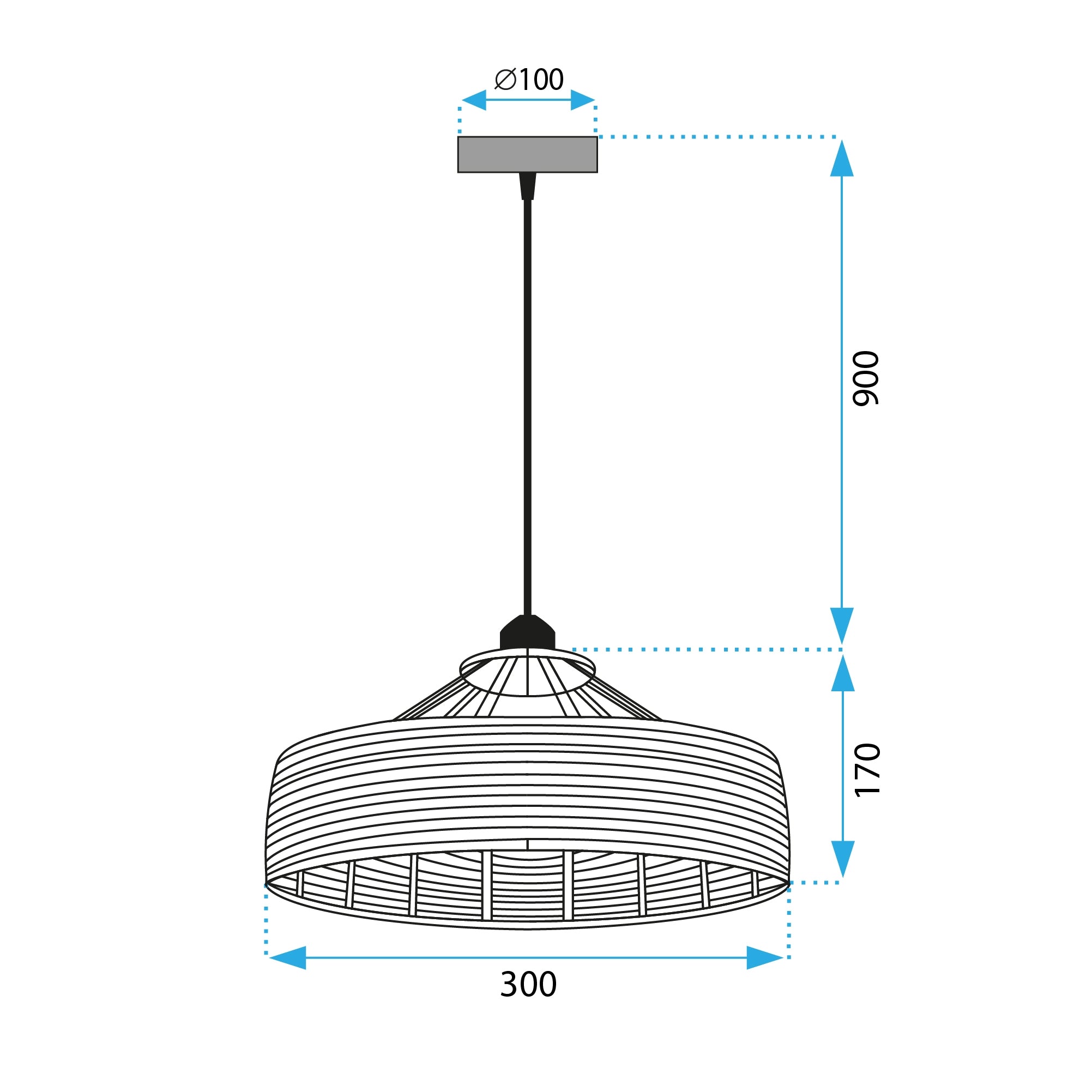 Lampa Wisząca Boho APP1317-1CP  7