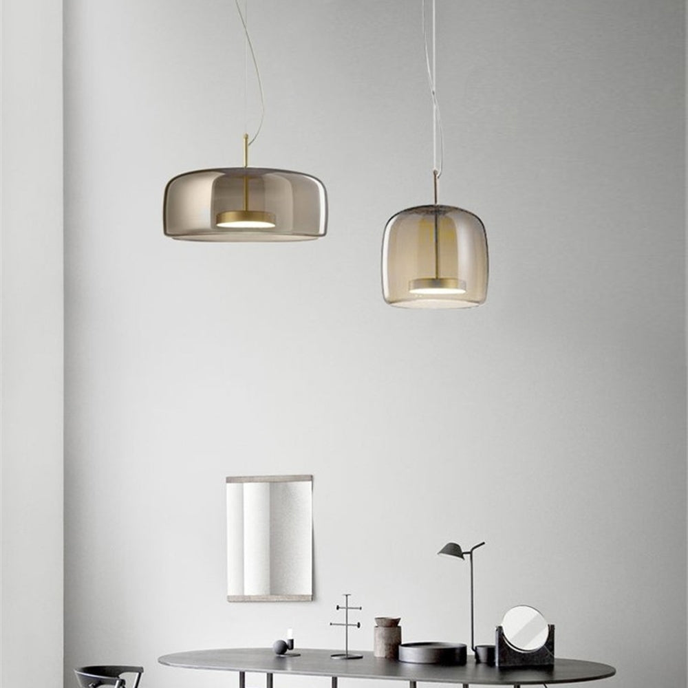 Lampa Sufitowa Wisząca Szklana APP614-1CP Szara  9