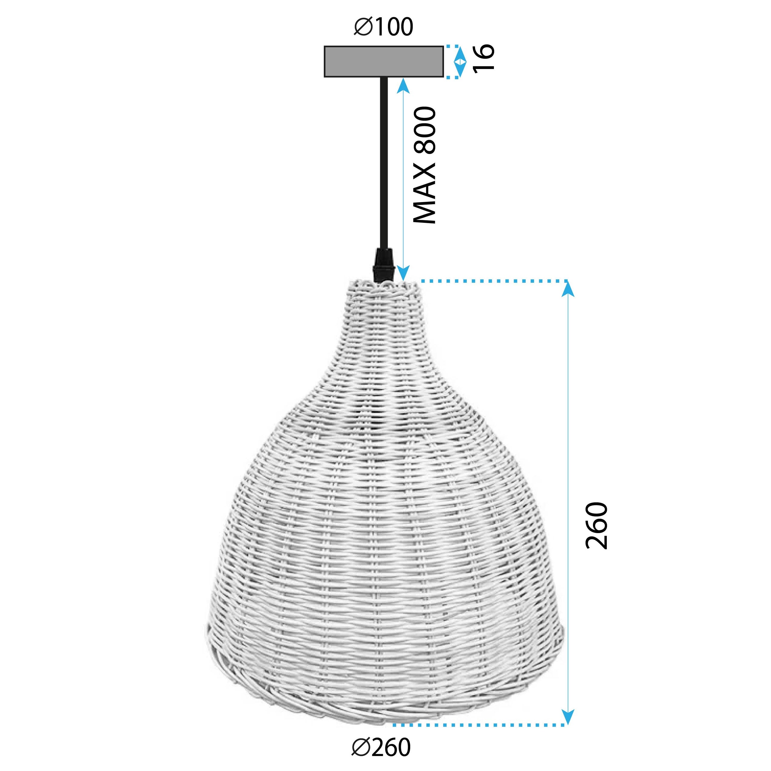 Lampa Sufitowa Wisząca Boho Natural APP1645-1CP  9