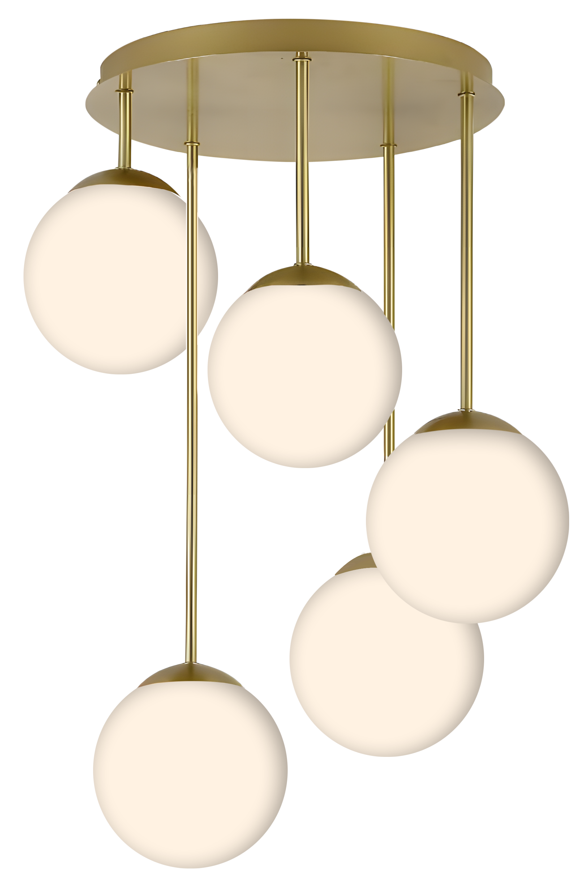 Lampa Sufitowa Wisząca APP1818-5CPR Gold  1