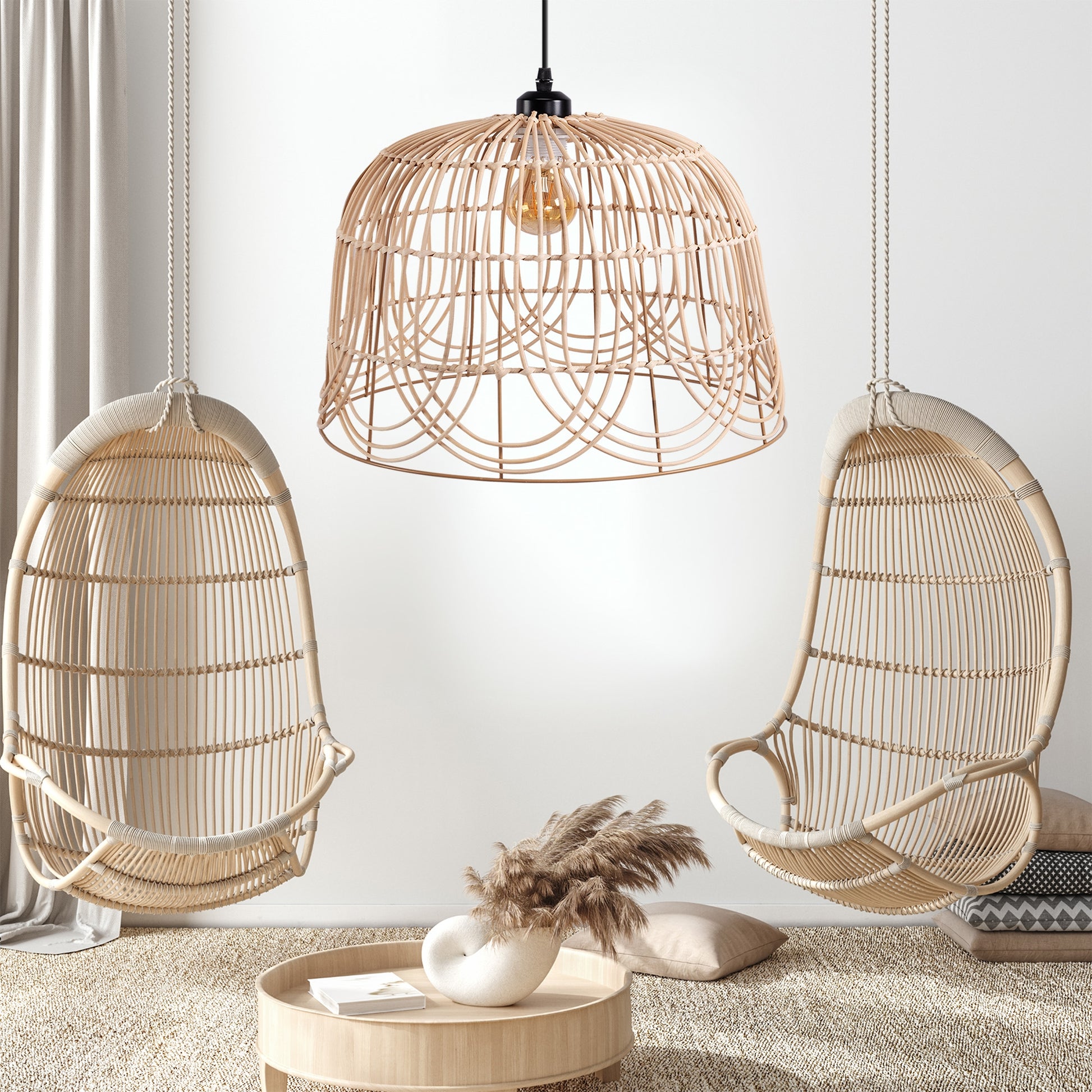 Lampa Sufitowa Wisząca Natural Boho APP1351-1CP 30 Cm  6