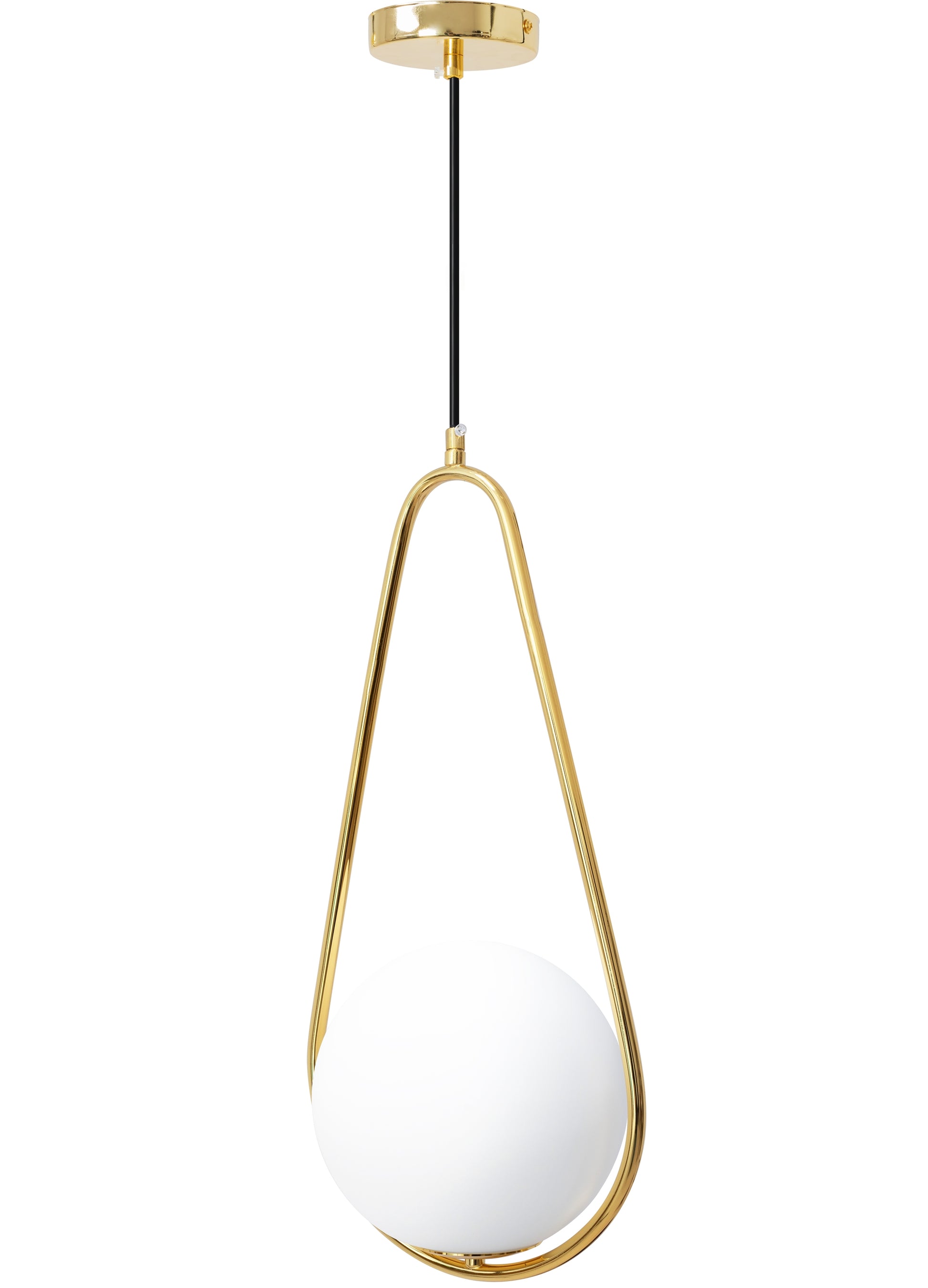 Lampa Sufitowa Wisząca Szklana Kula APP472-1CP Biała  7