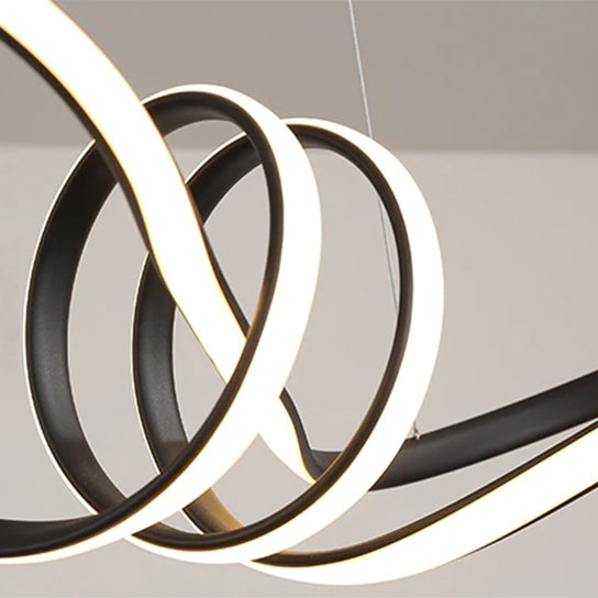 Lampa Sufitowa Nowoczesna Led + Pilot App823-cp Czarna  4