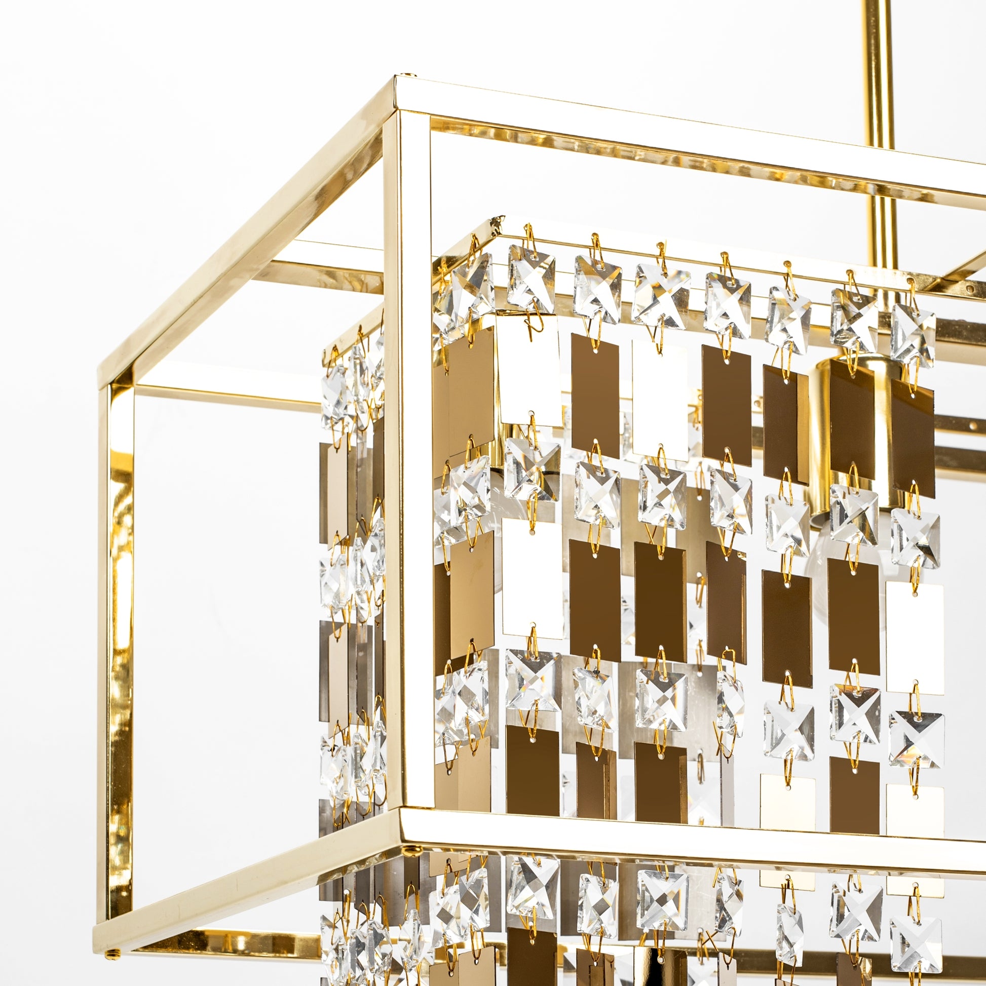 Lampa Kryształowa Wisząca APP1113-4CP Złota  3